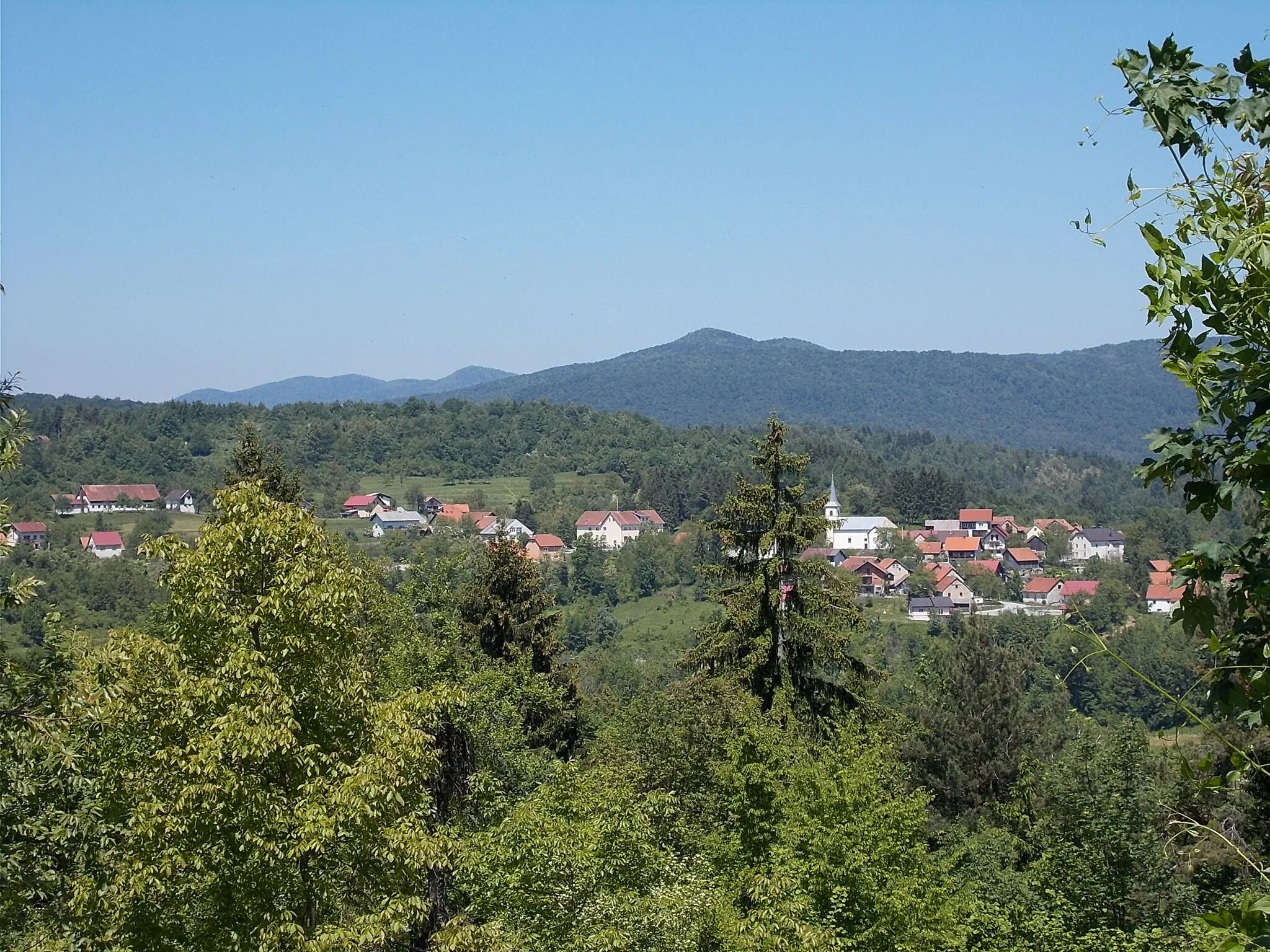 Photo showing: Vrbovsko - Lukovdol látképe a D3-as útról