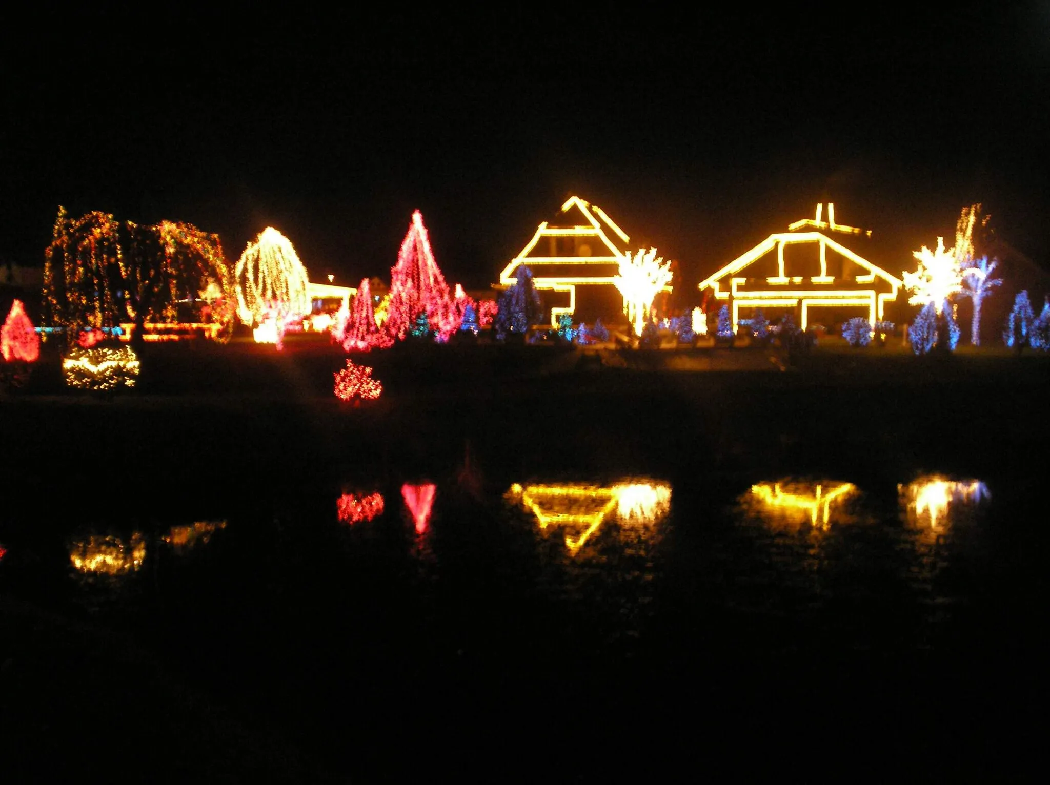 Photo showing: Christmas fairy tale, light show, Grabrovnica, Croatia