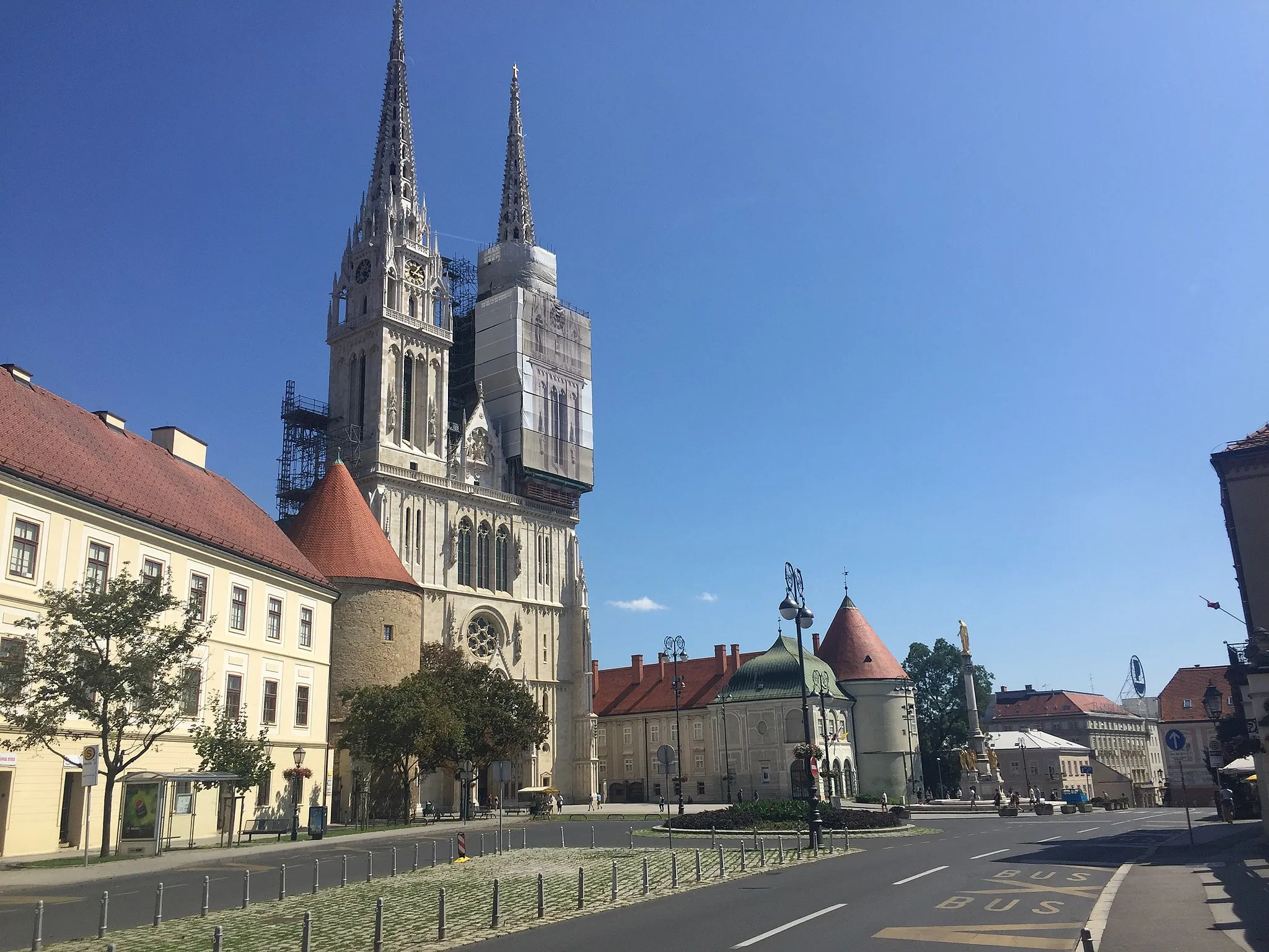 Photo showing: Cathedral of the Assumption of Mary in Zagreb, August 5th 2019