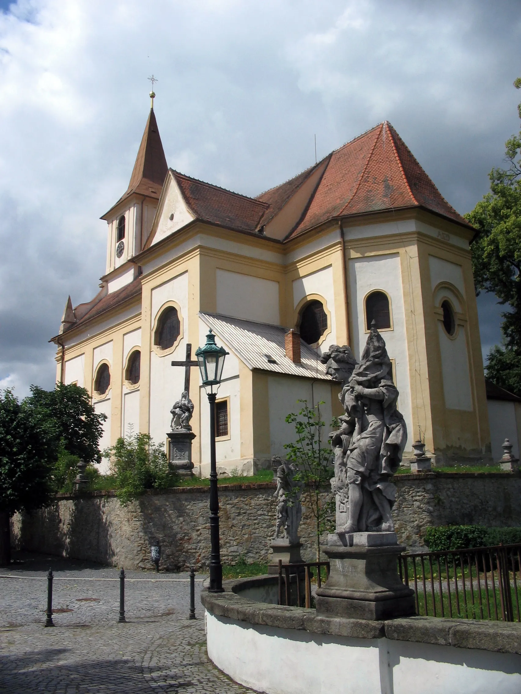 Photo showing: Church of Saint John the Baptist in Náměšť nad Oslavou, Třebíč District, Czech Republic.