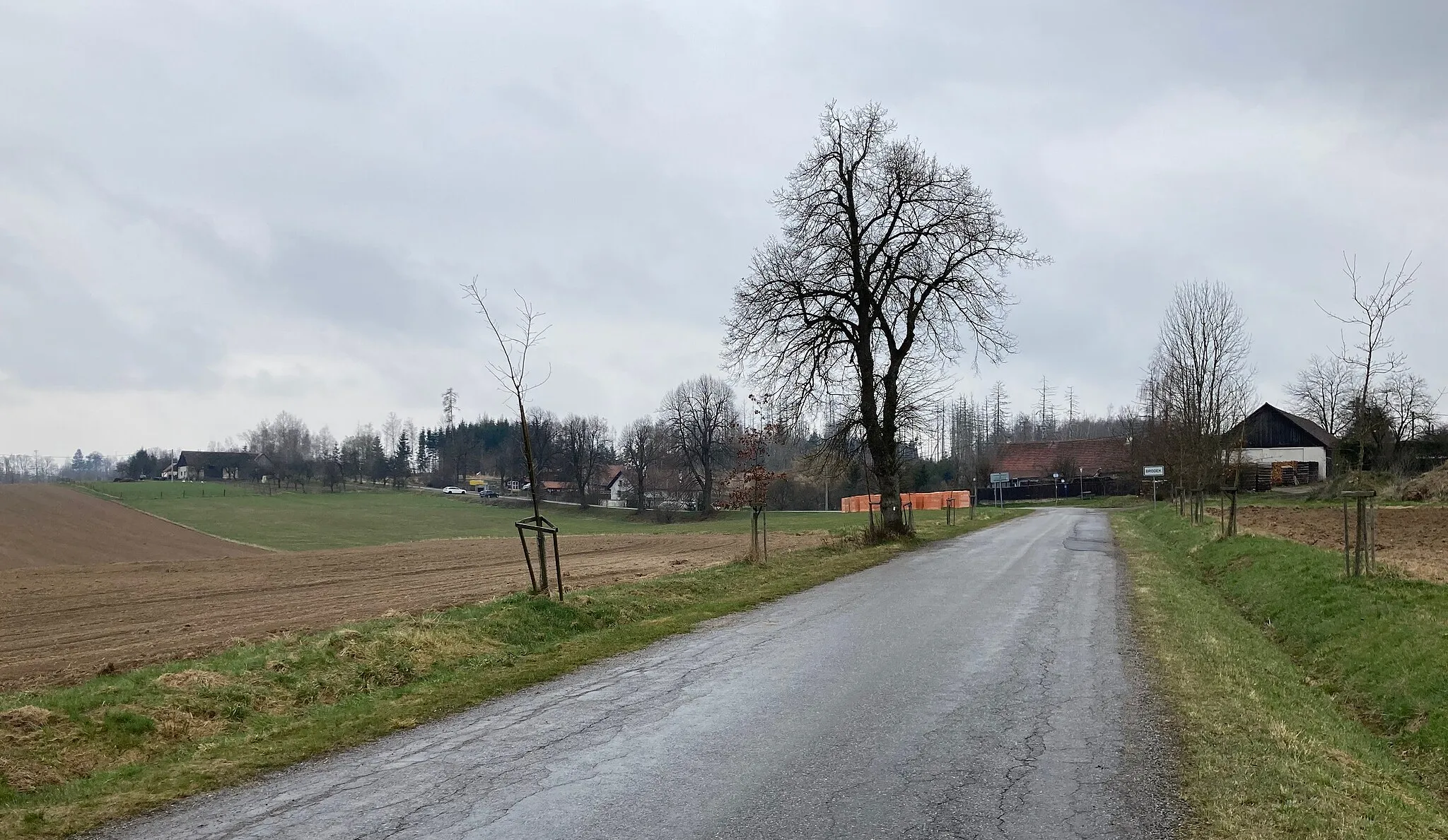 Photo showing: Hamlet of Brodek, part of Kamenice, near Jihlava (2023).