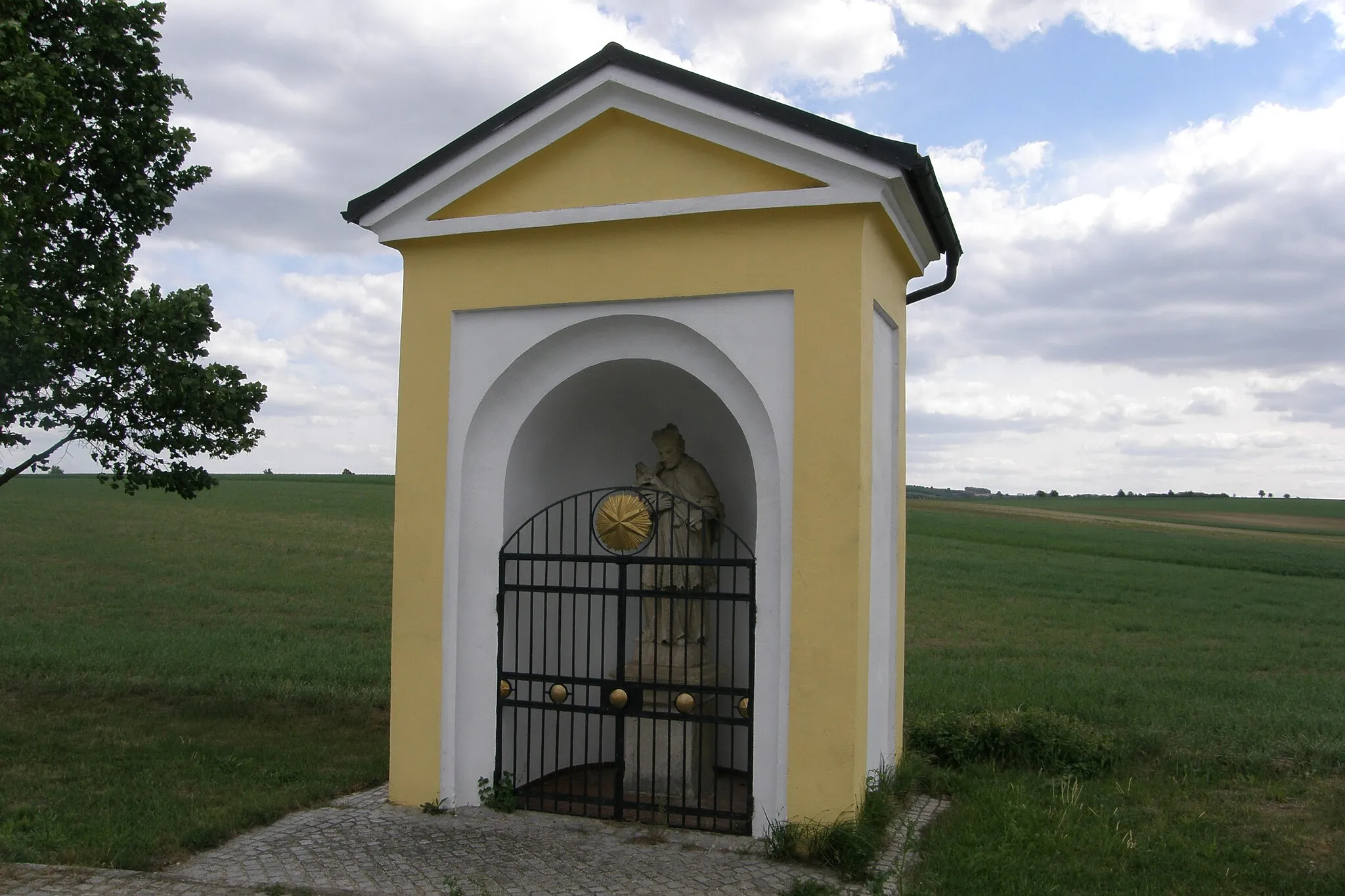 Photo showing: Wegkapelle hl. Johannes Nepomuk