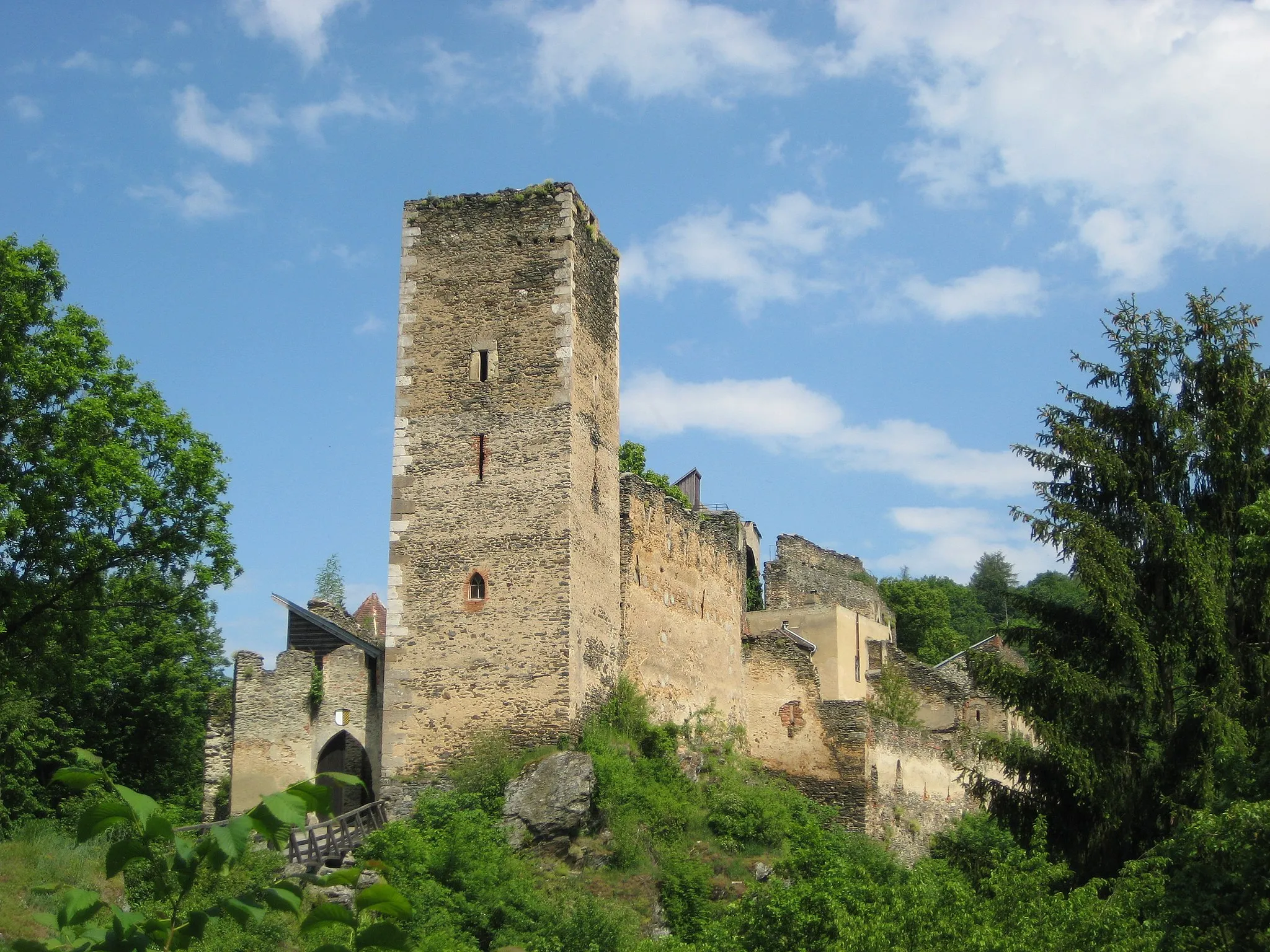 Photo showing: Castle Kaja near Merkersdorf in Lower Austria