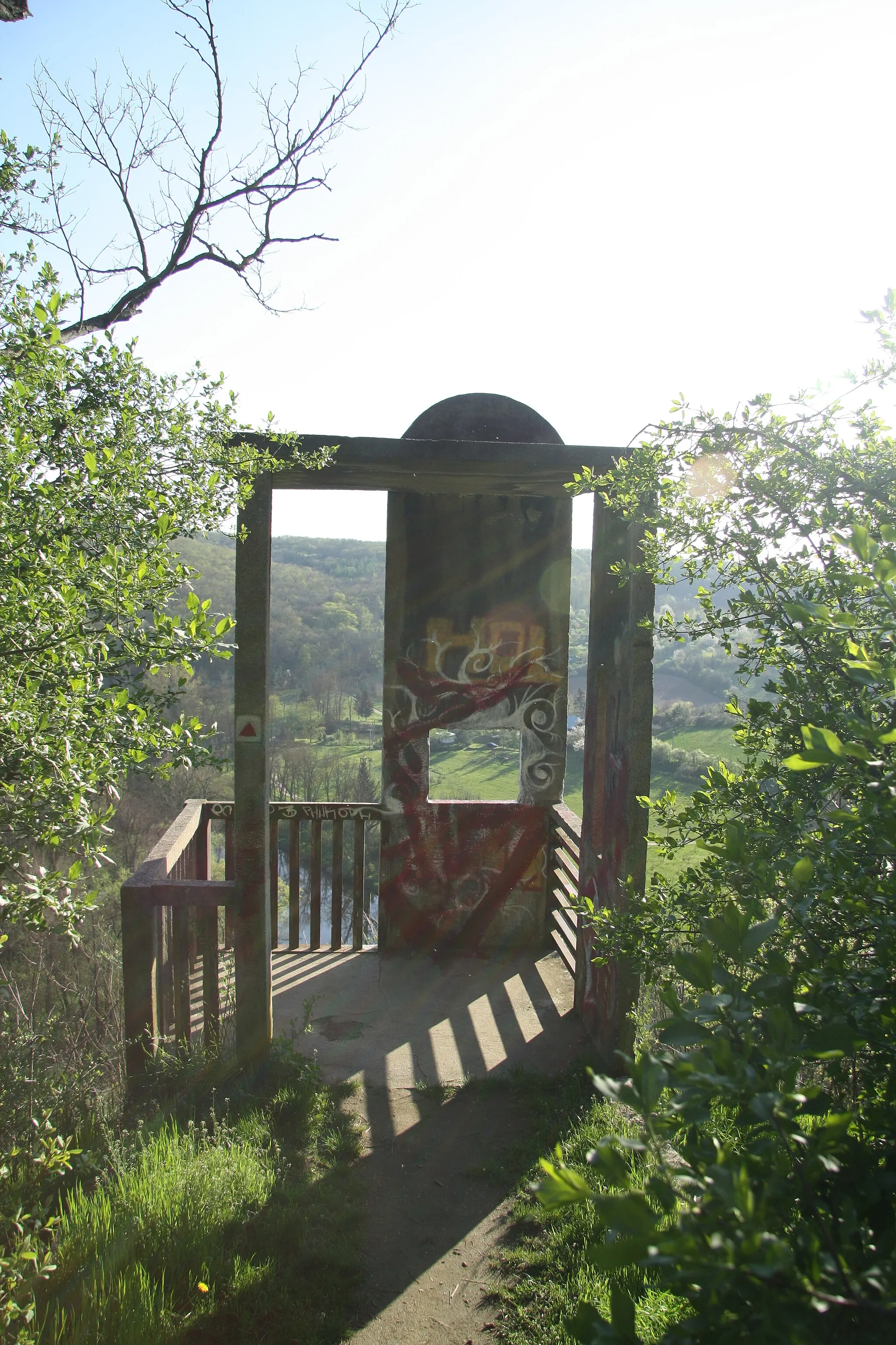 Photo showing: Backview of Na Oklikách viewtower in Ivančice, Brno-Country District.