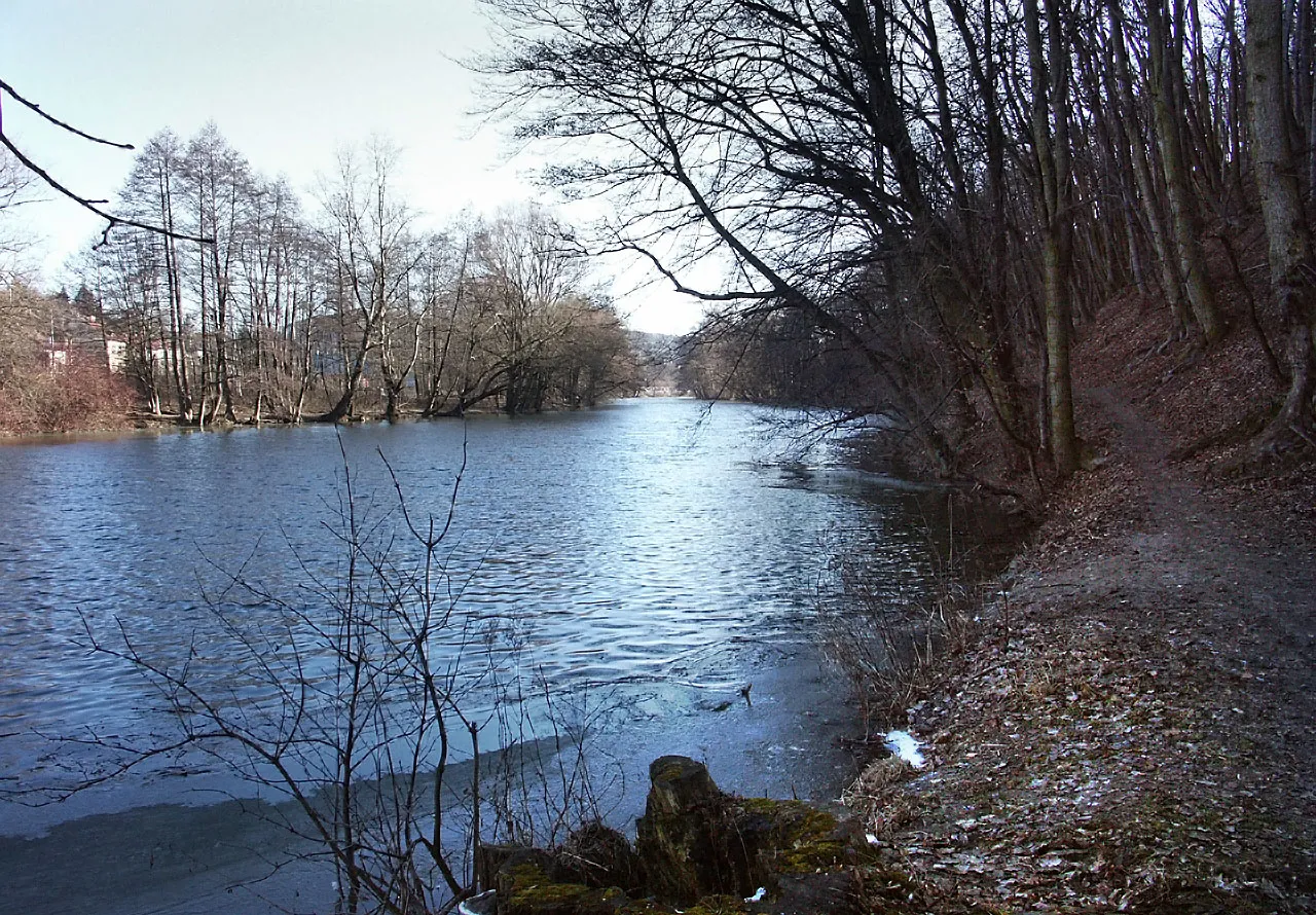 Photo showing: Svratka River in Brno-Komín