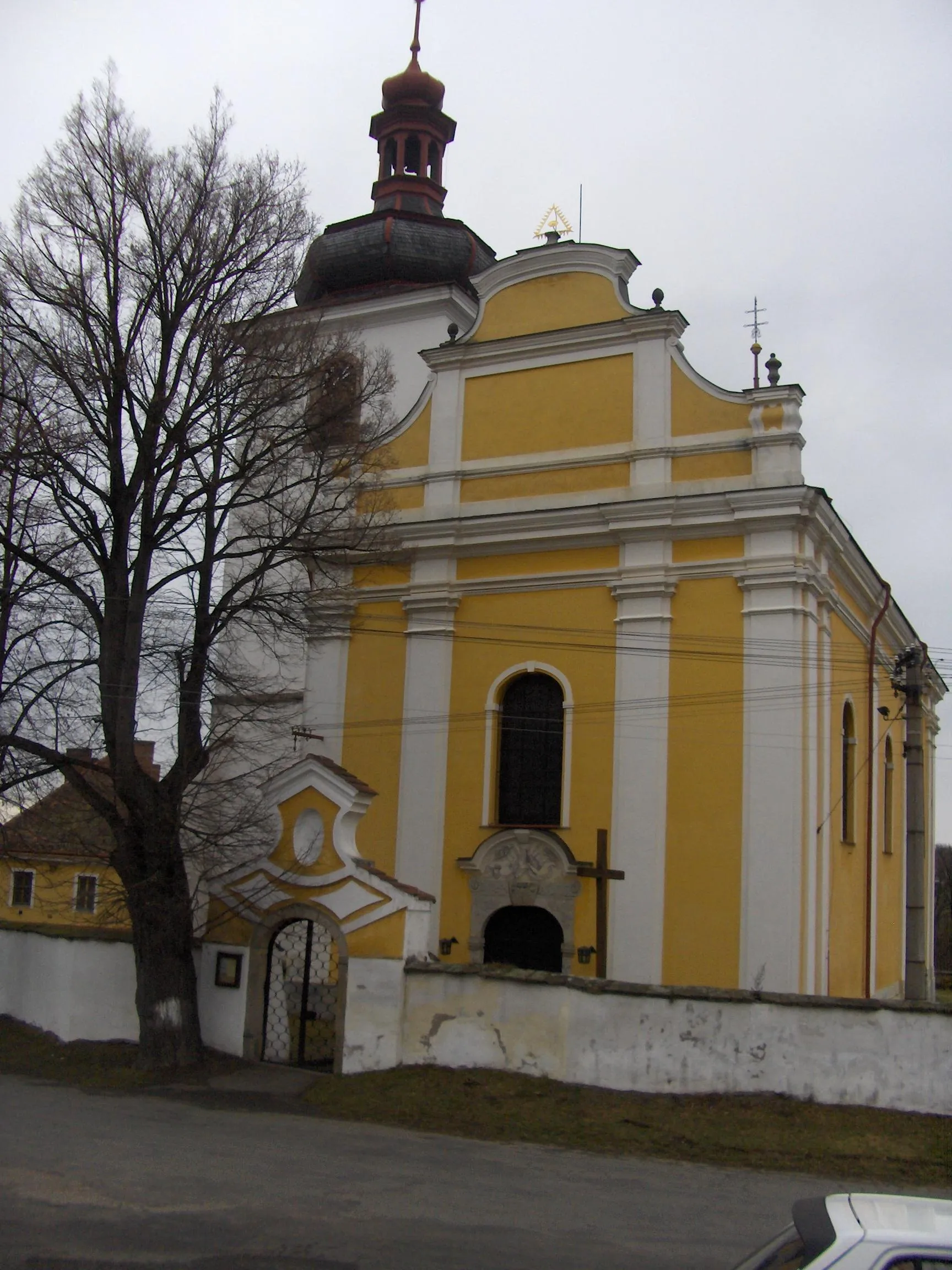 Photo showing: Church of St Wenceslas in Vilémov (Havlíčkův Brod District), Czech Republic.