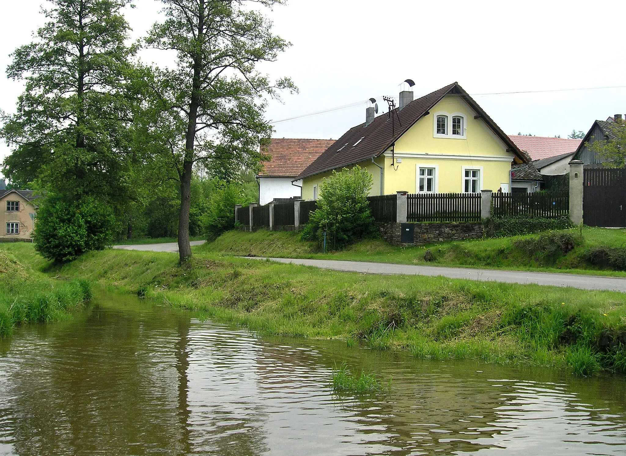 Photo showing: Rozsochatecký zámecký pond in Rozsochatec, Czech Republic