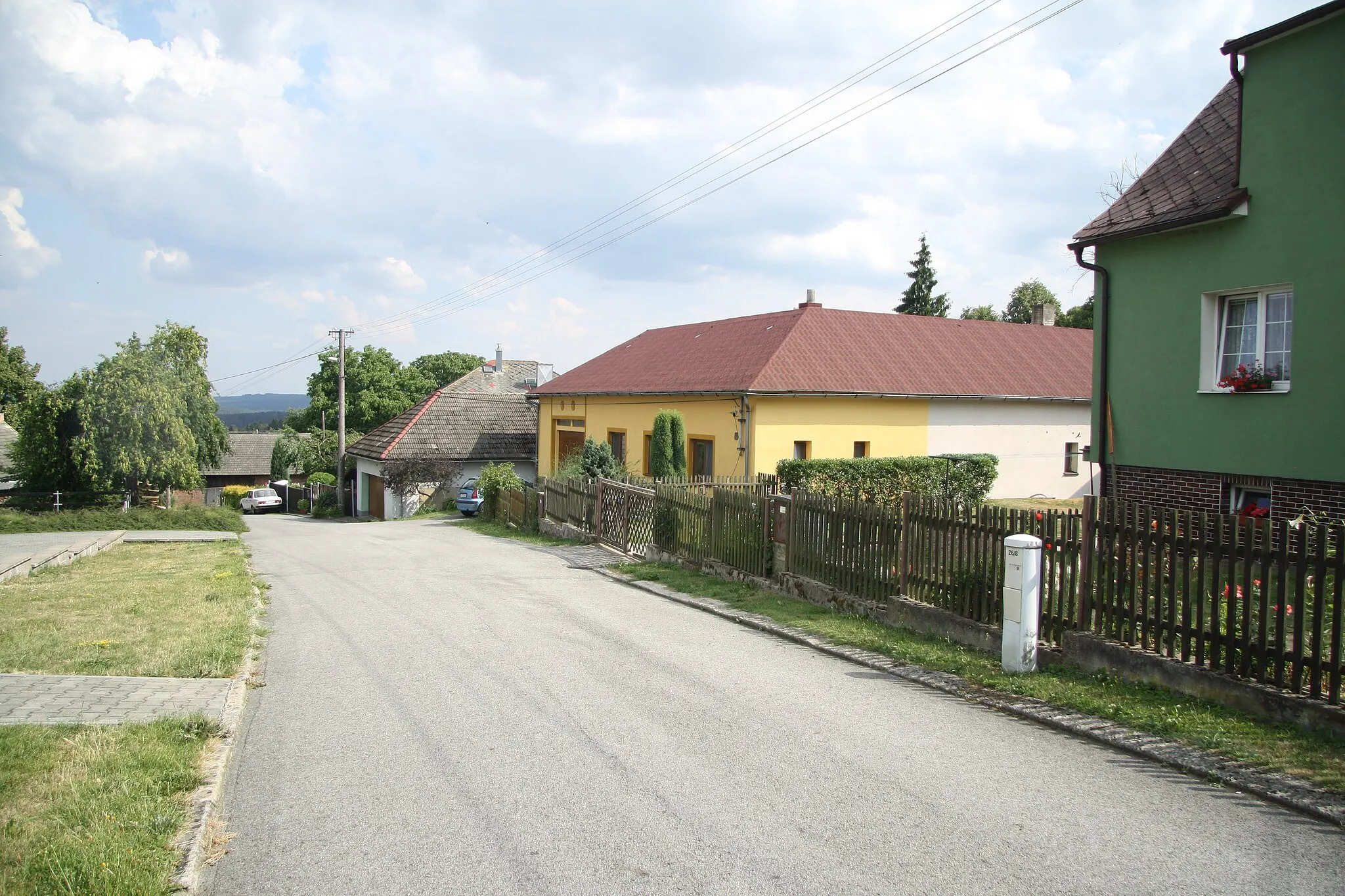 Photo showing: Down part of Ovesná Lhota, Havlíčkův Brod District.