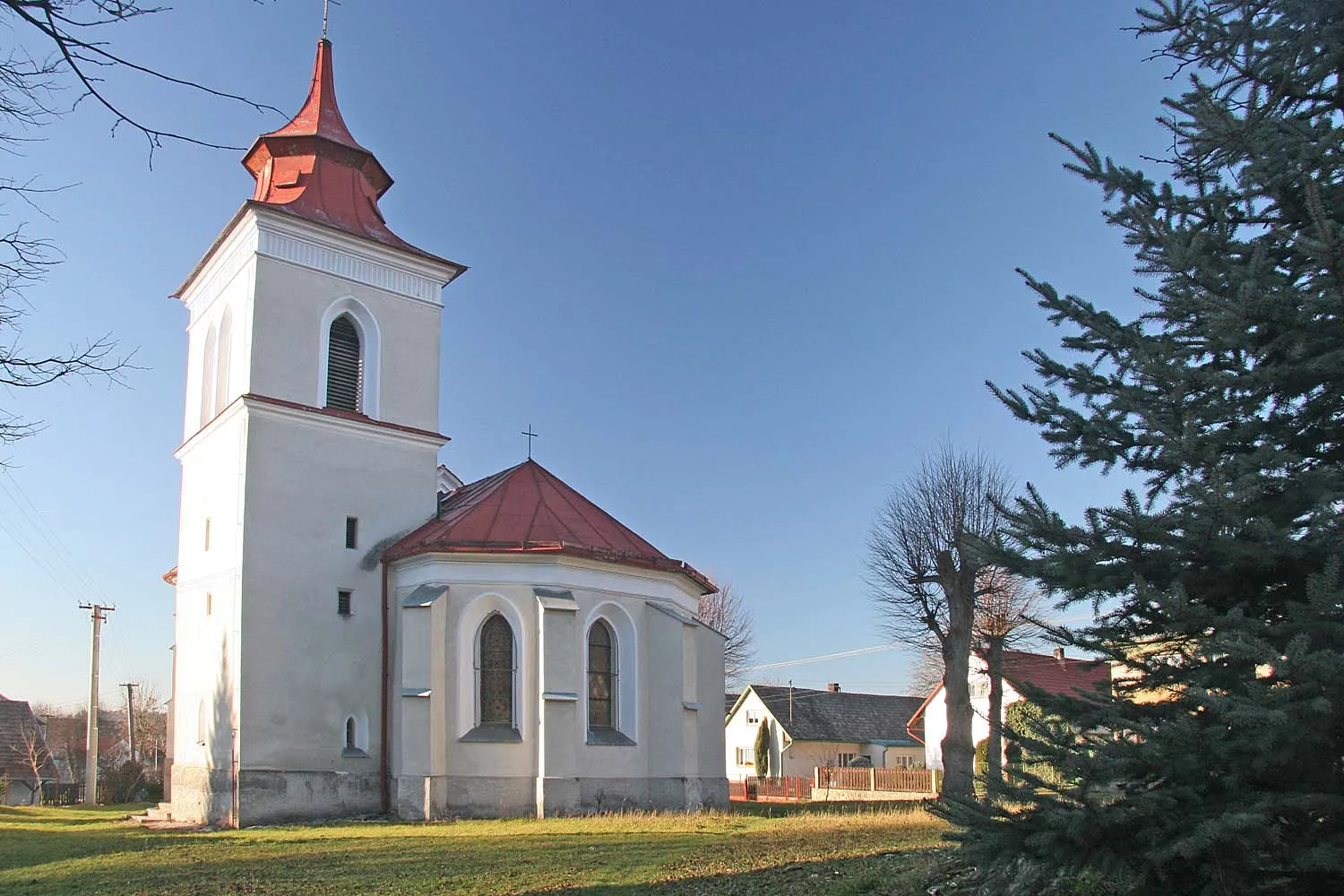 Photo showing: Church of the Transfiguration in village of Kožlí, Havlíčkův Brod District, Czech Republic