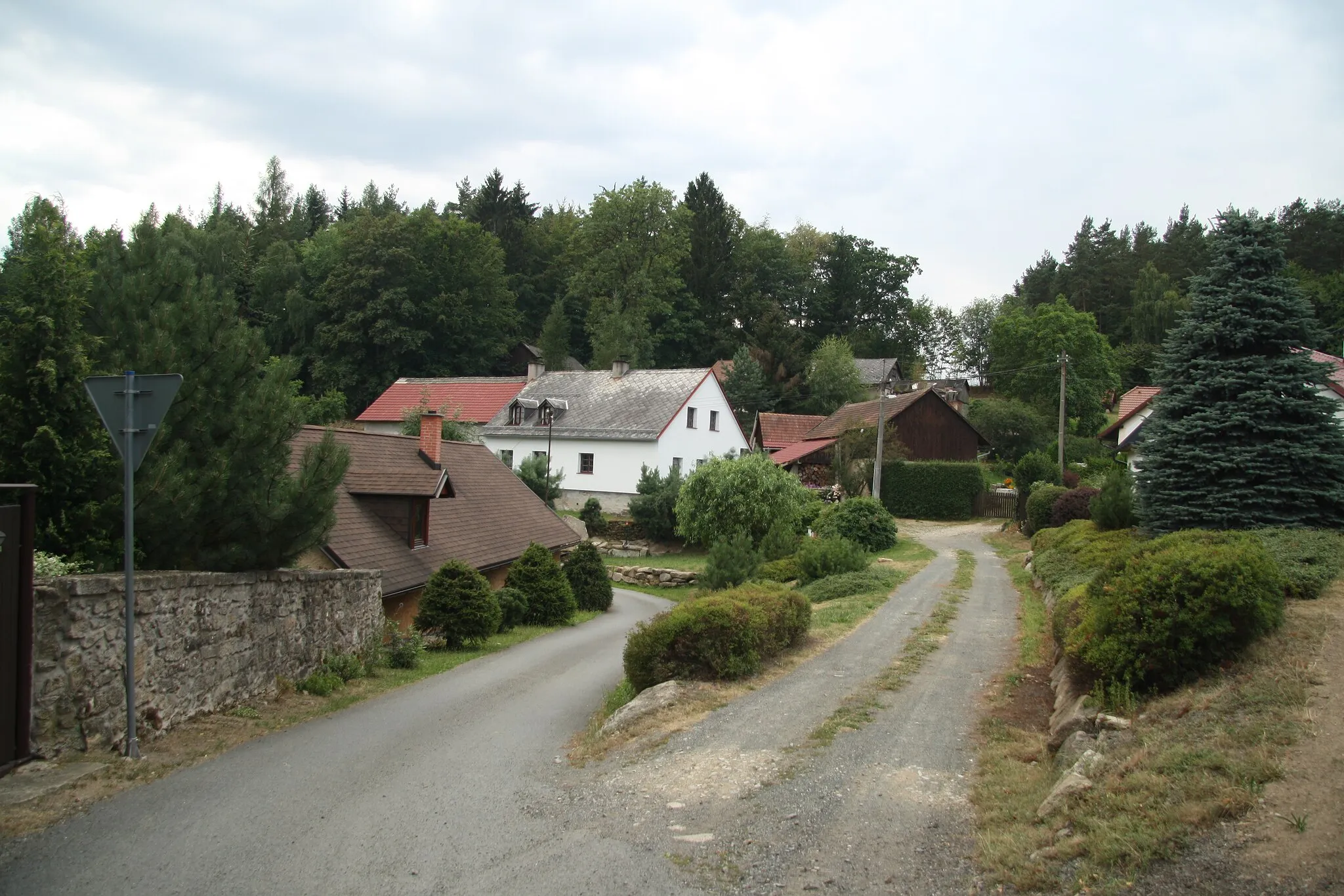 Photo showing: Center of Dobrá Voda Lipnická, Dolní Město, Havlíčkův Brod District.