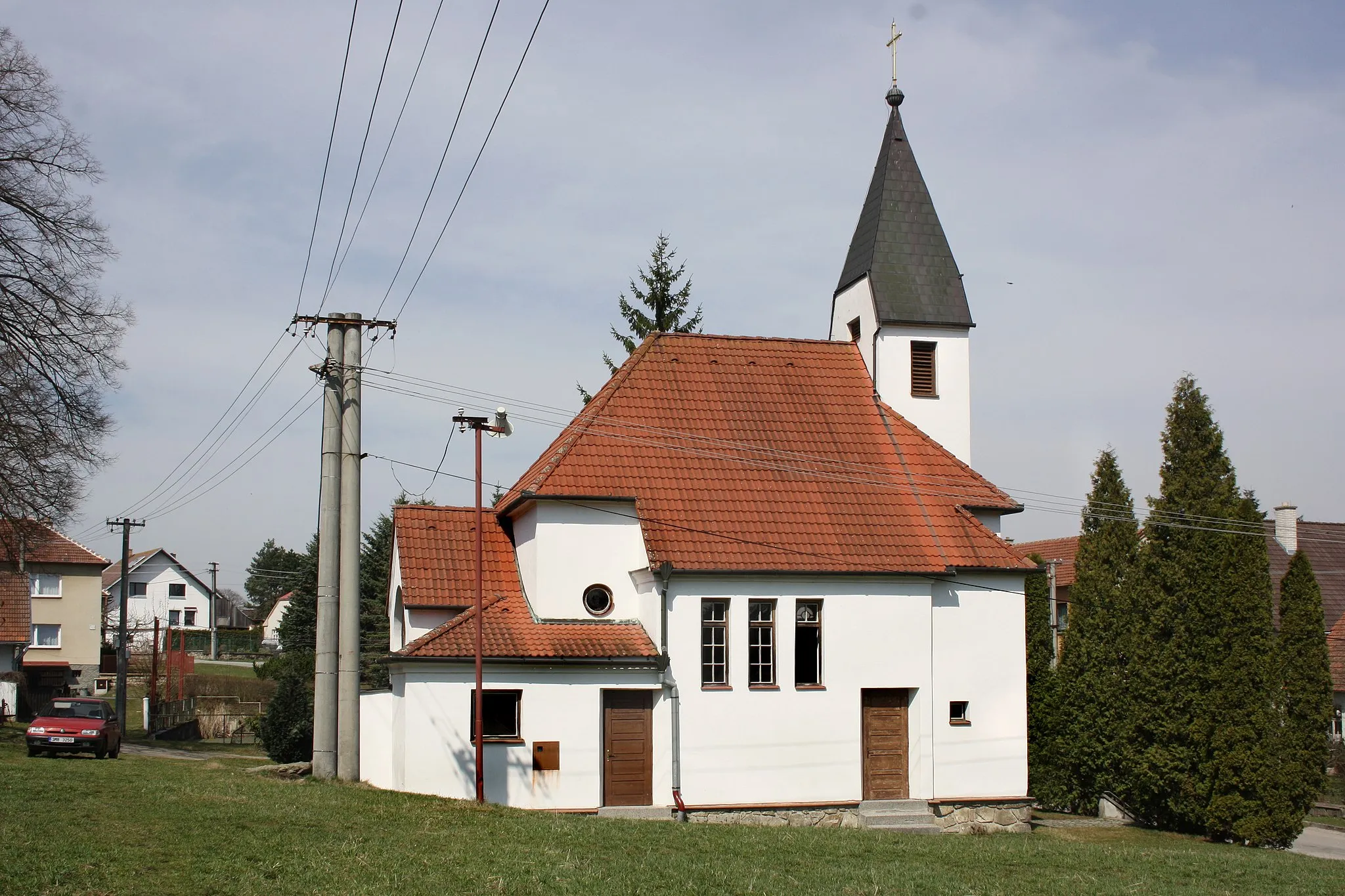 Photo showing: Church in Hrbov, part of Velké Meziříčí