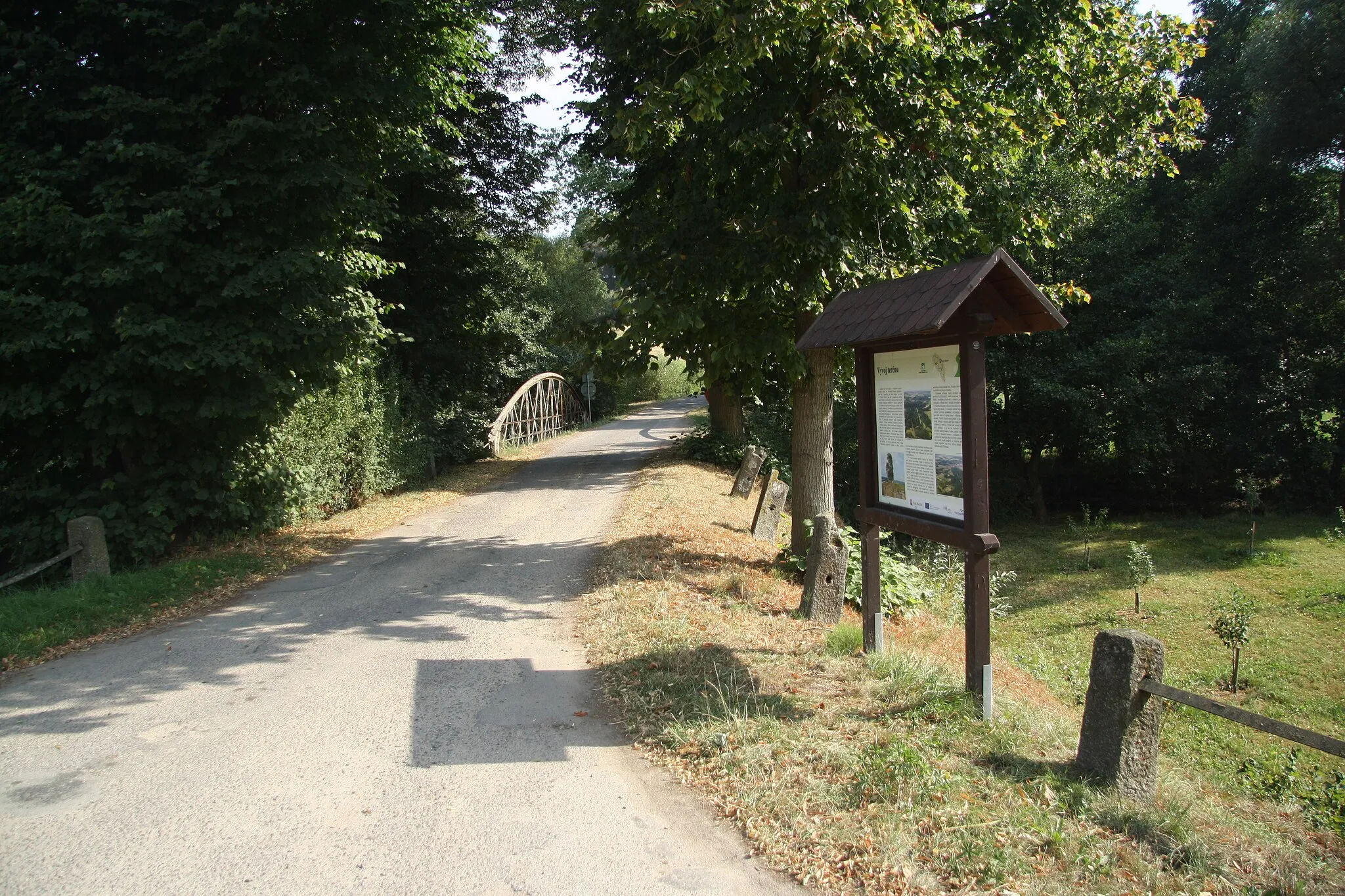 Photo showing: Sign of educational trail of Balina Valley in Baliny, Žďár nad Sázavou District.