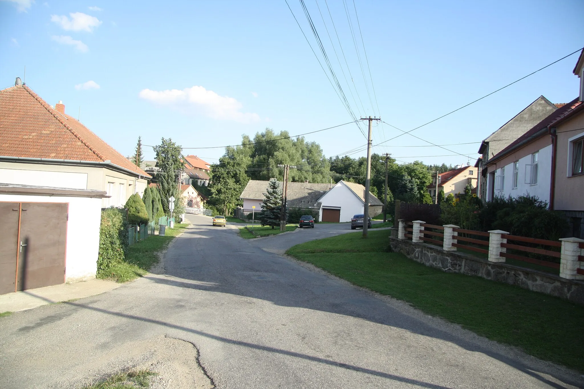 Photo showing: Center of Holubí Zhoř, Velká Bíteš, Žďár nad Sázavou District.