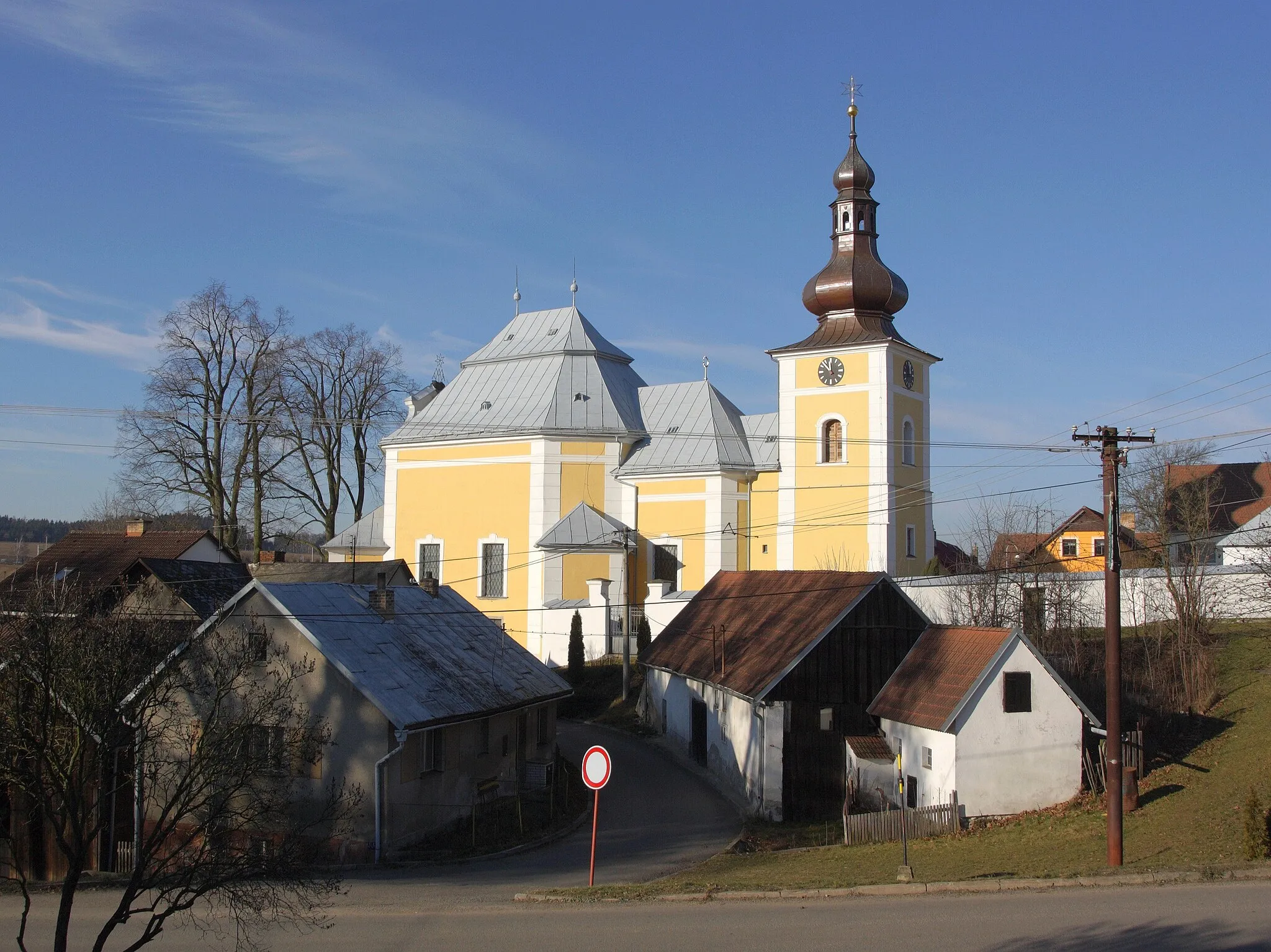 Photo showing: Obyčtov - kostel Navštívení Panny Marie.