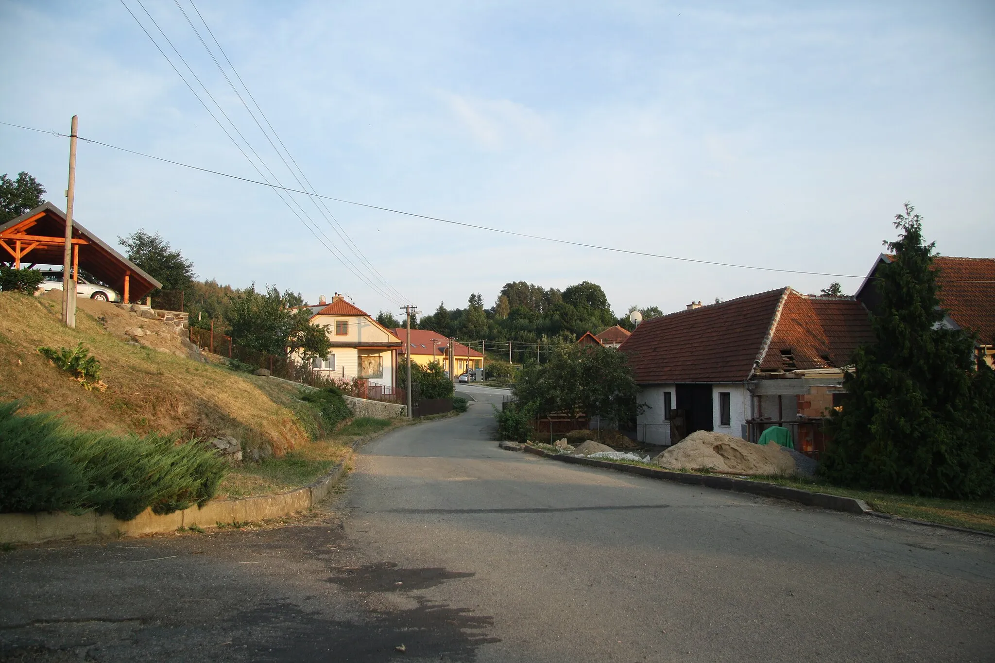 Photo showing: Center of Martinice, Žďár nad Sázavou District.