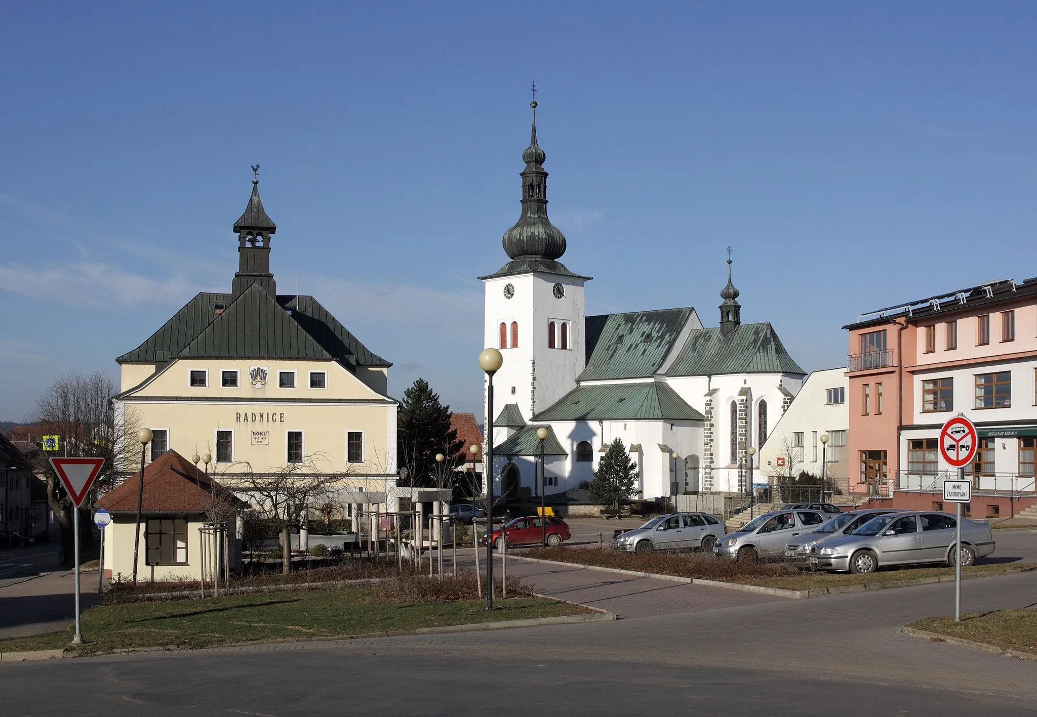Photo showing: Křižanov (okres Žďár nad Sázavou) - Benešovo náměstí.