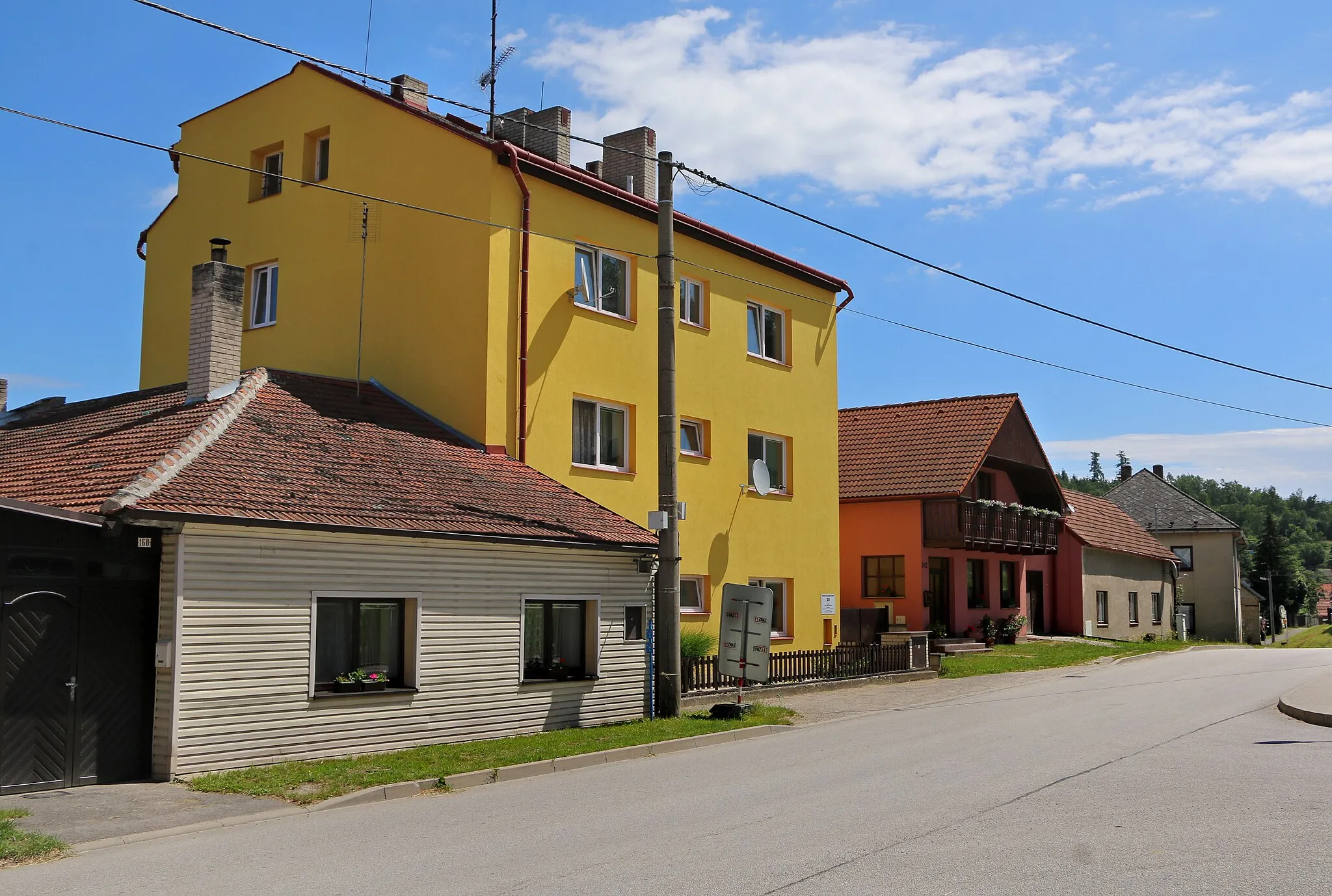 Photo showing: House No 159 in Stonařov, Czech Republic.