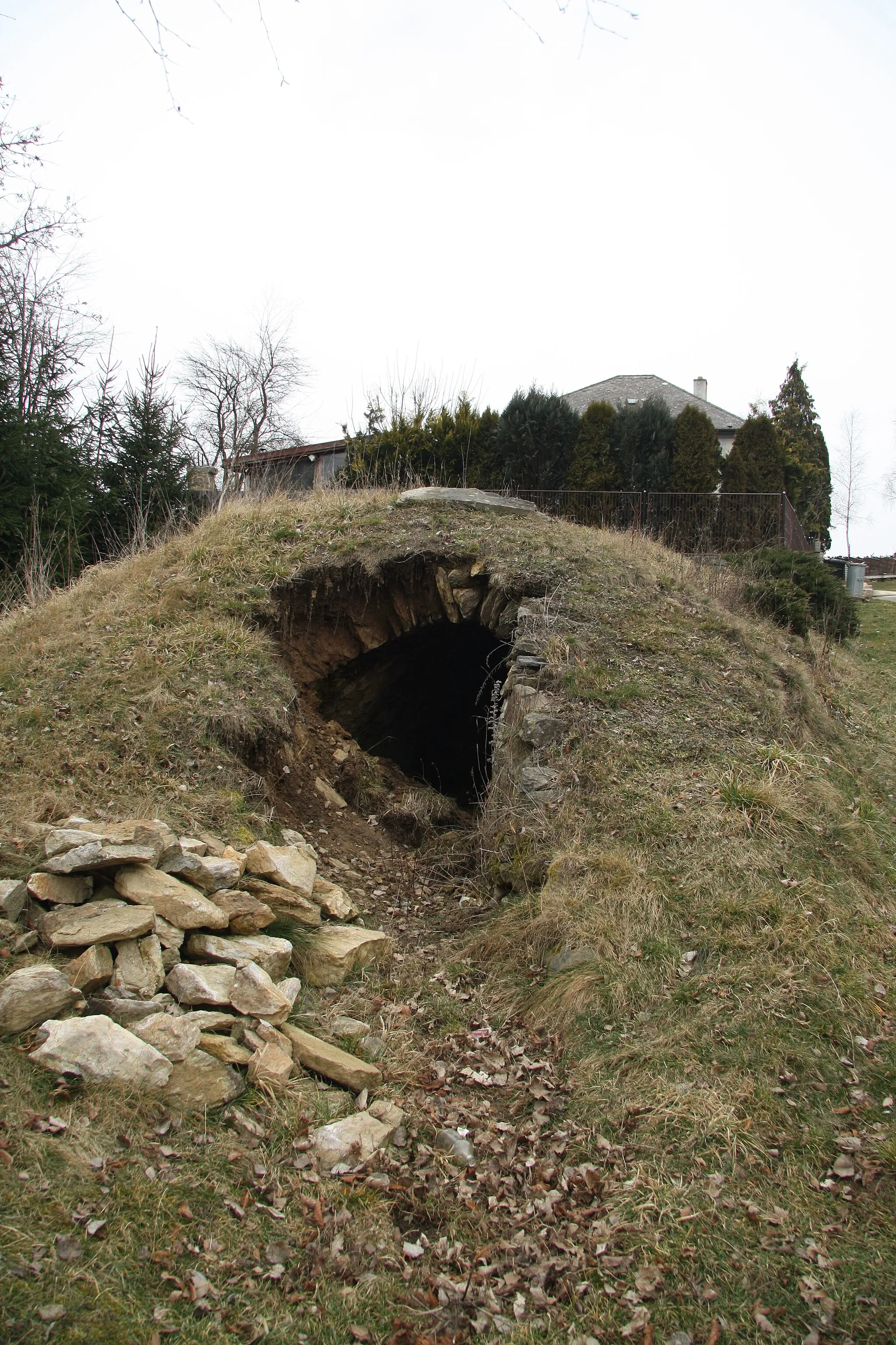 Photo showing: Cellar in Víska, Kněžice, Jihlava District.