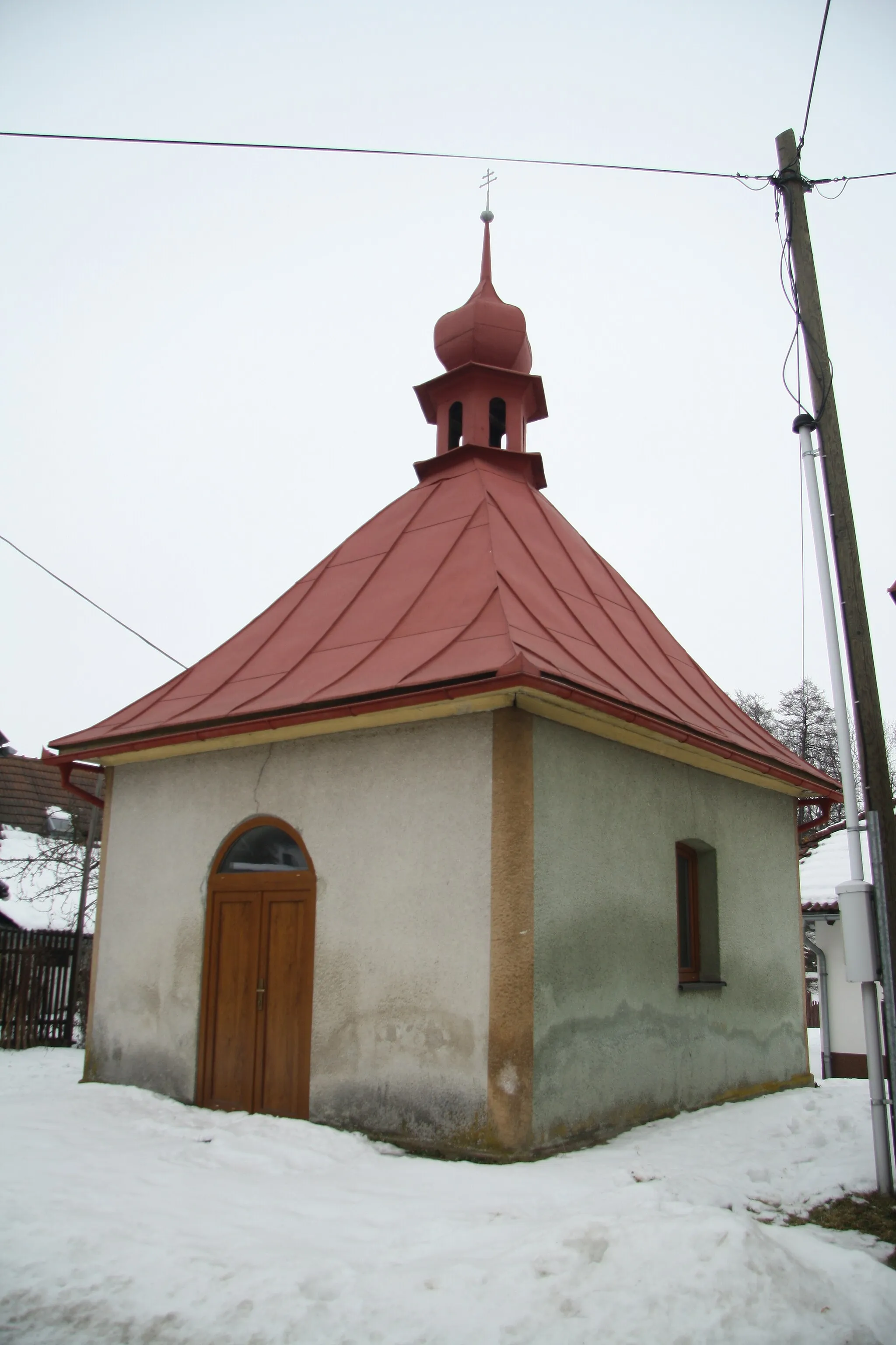 Photo showing: Overview of Chapel of Saint James in Ježená, Jihlava District.