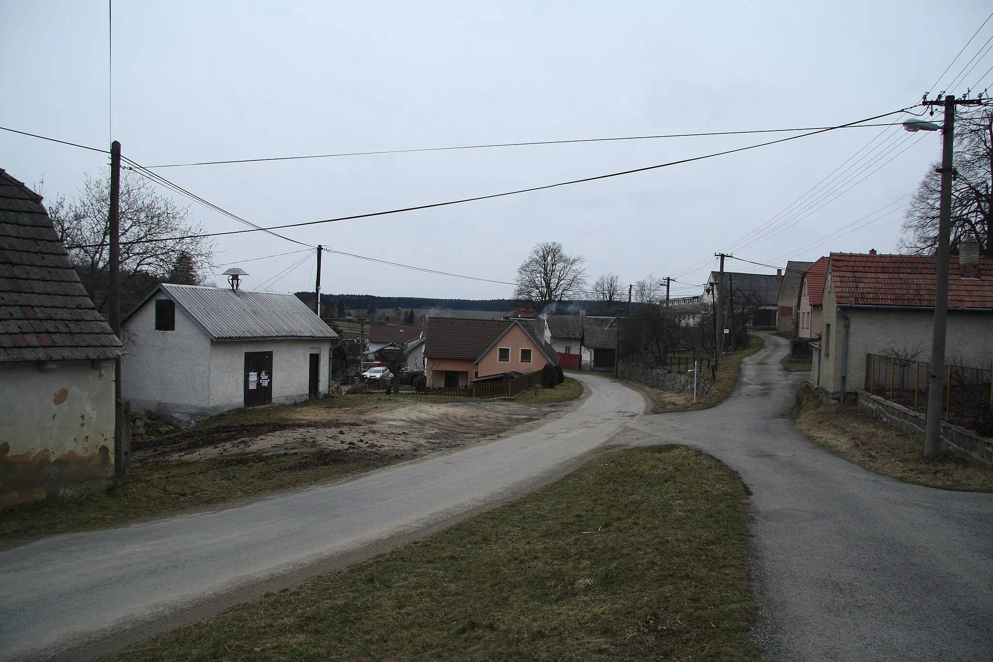 Photo showing: Center of Hrutov, Jihlava District.