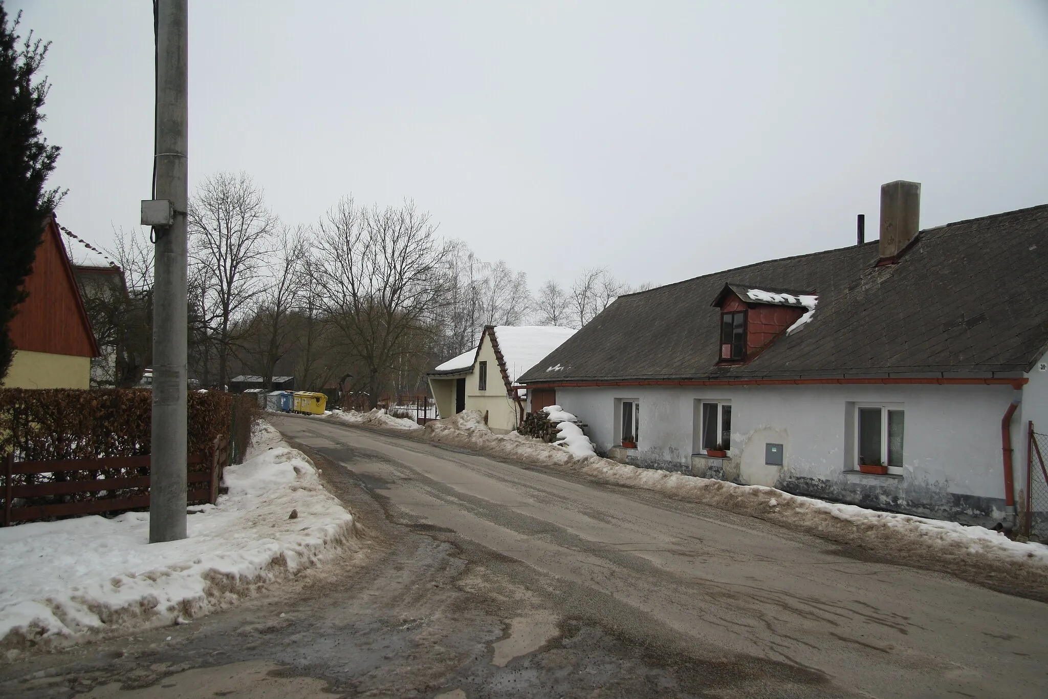 Photo showing: Center of Boršov, Jihlava District.