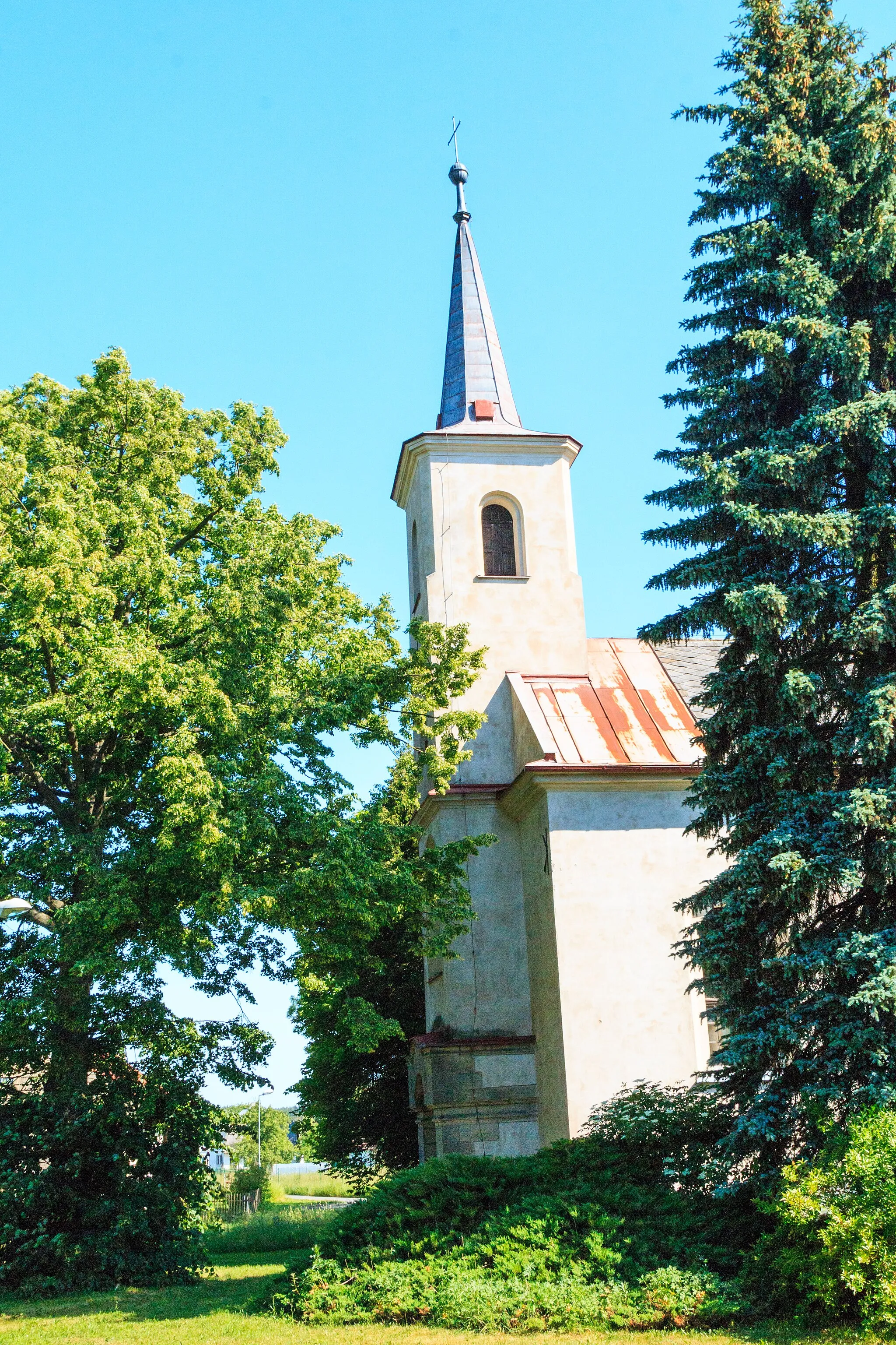 Photo showing: Modřec u Poličky -  kostel