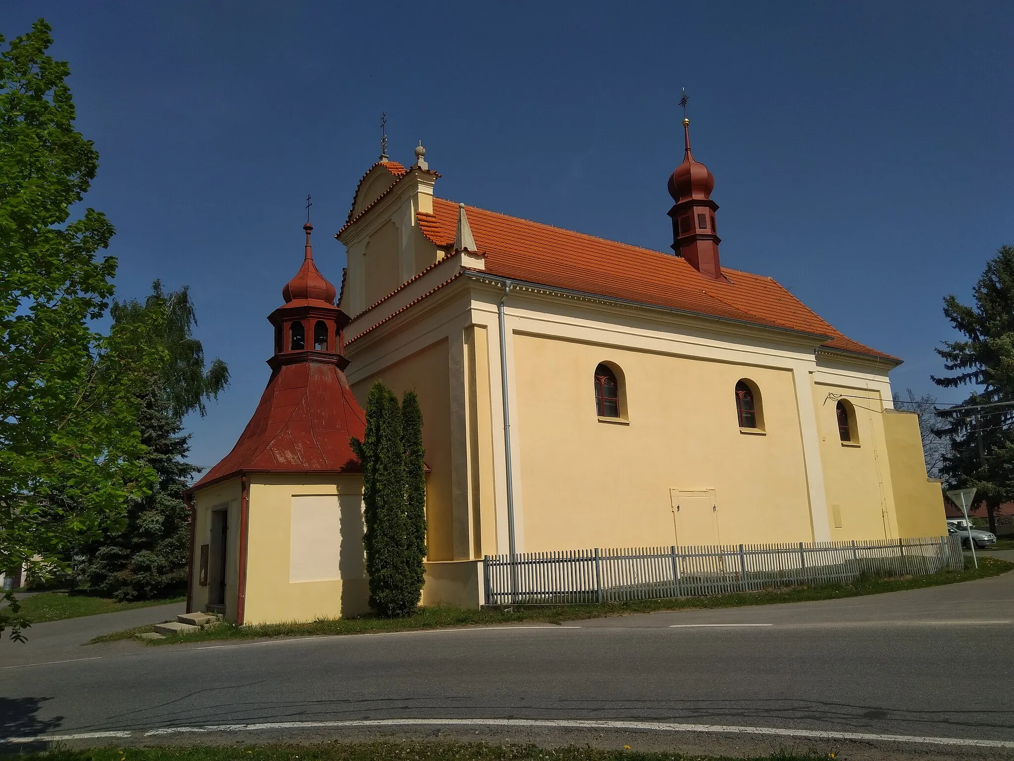 Photo showing: Church of Zachotín, Czech Republic