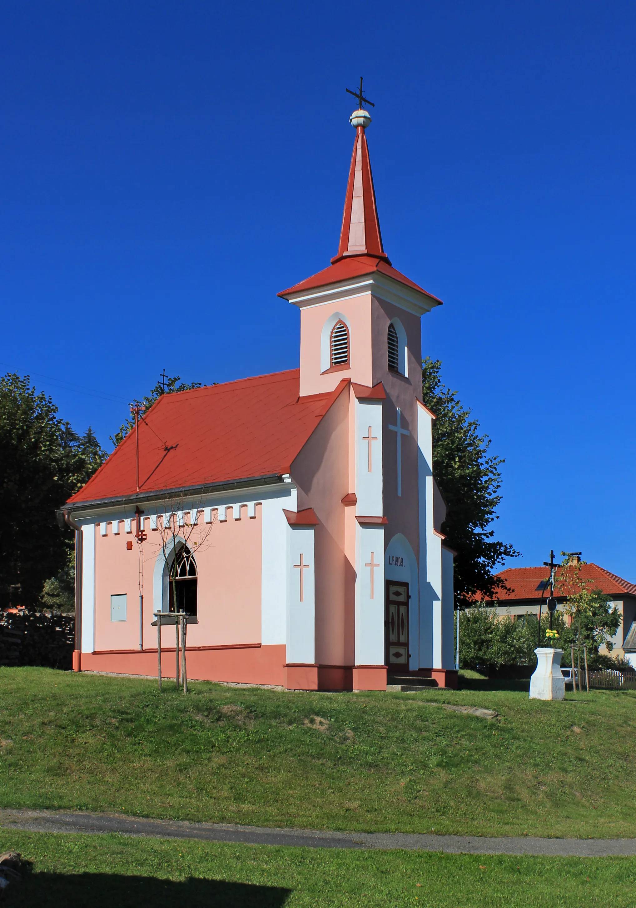 Photo showing: Chapel in Bor, part of Střítež, Czech Republic.