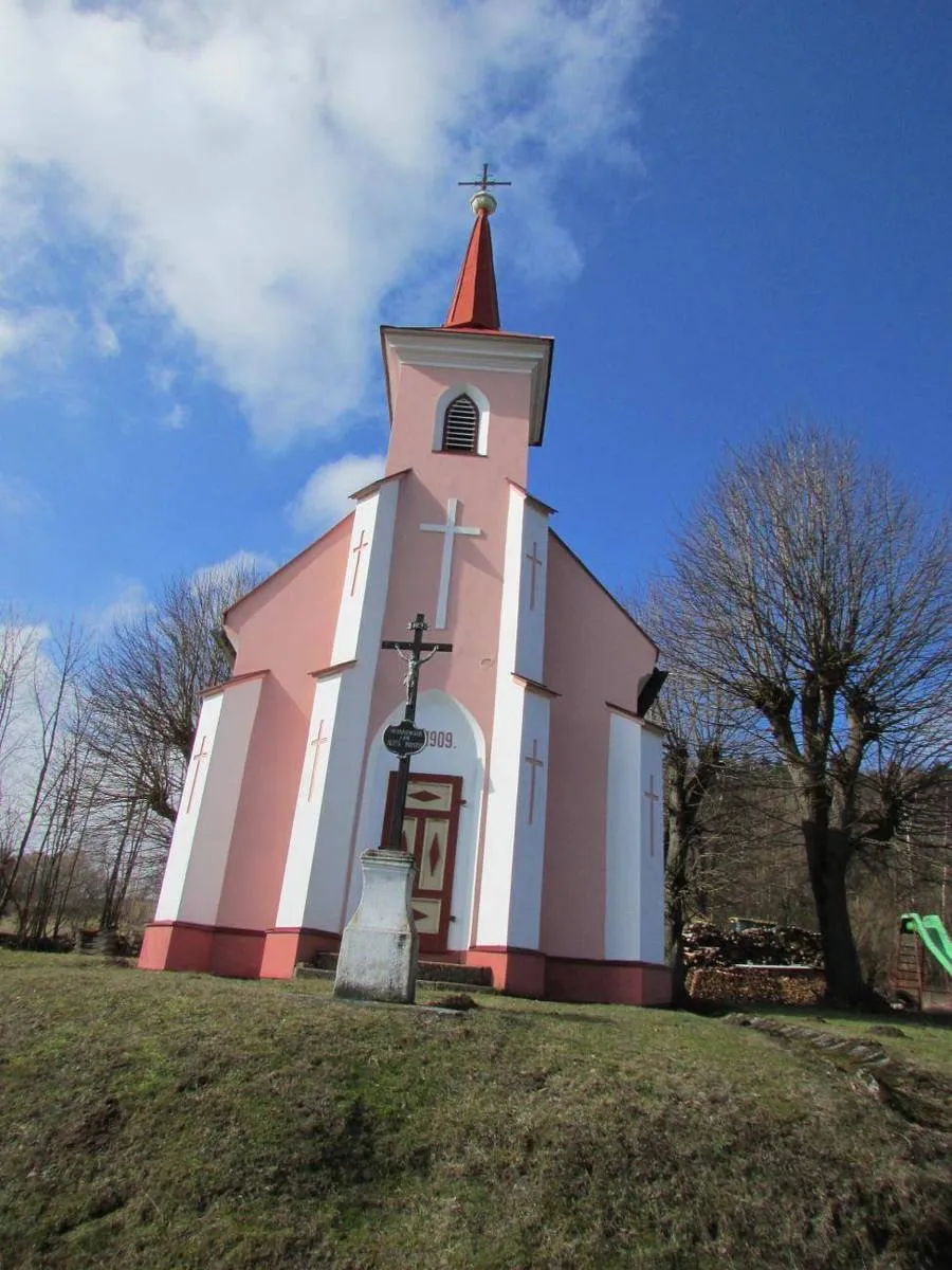 Photo showing: Wayside cross in Střítež in Pelhřimov District – entry no. 20835.