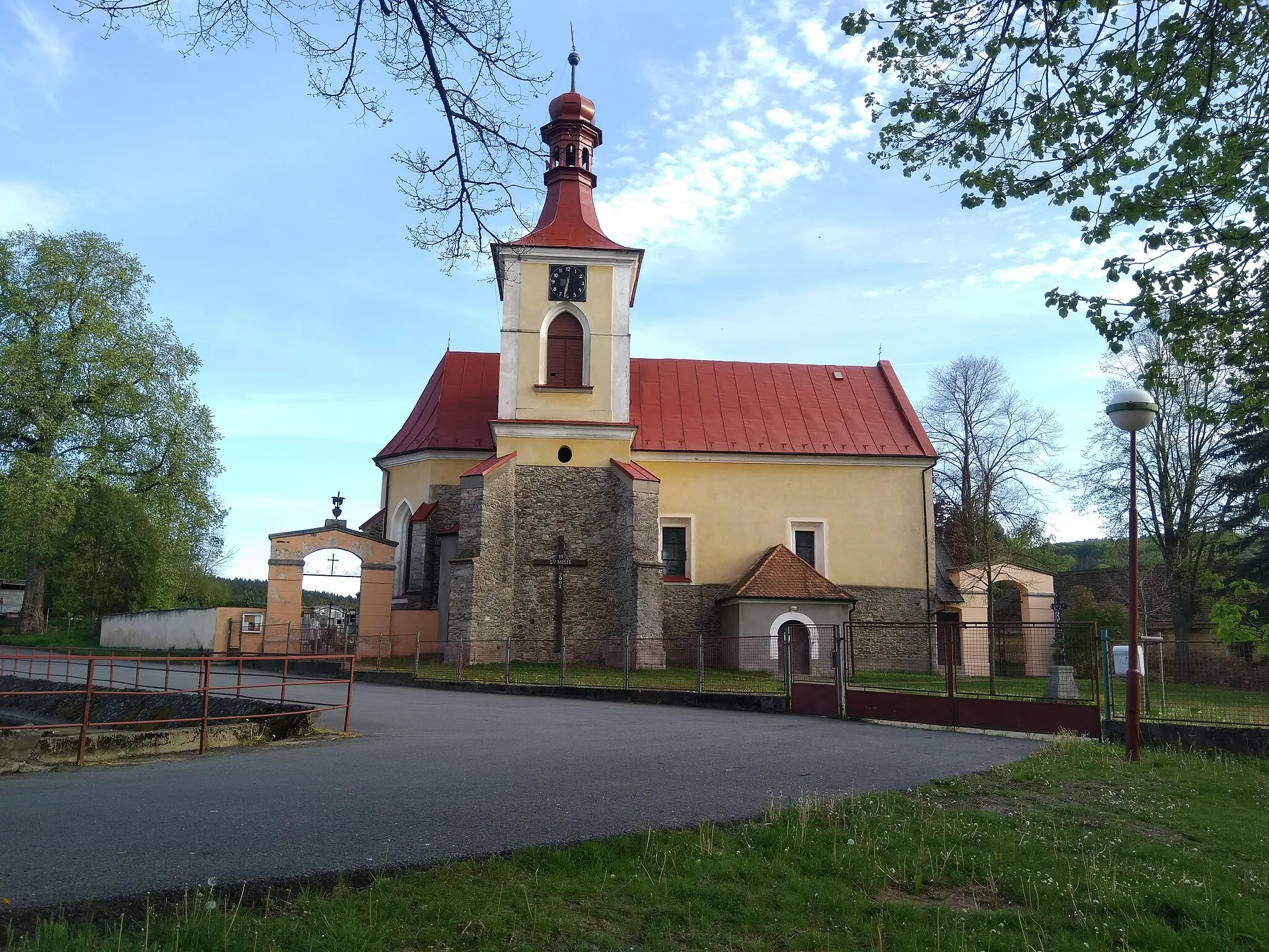 Photo showing: Church of Mladé Bříště, Czech Republic