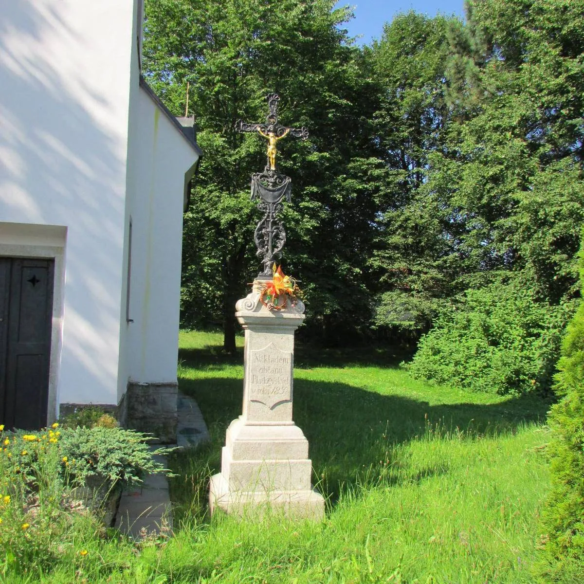 Photo showing: Wayside cross in Humpolec in Pelhřimov District – entry no. 18672.
