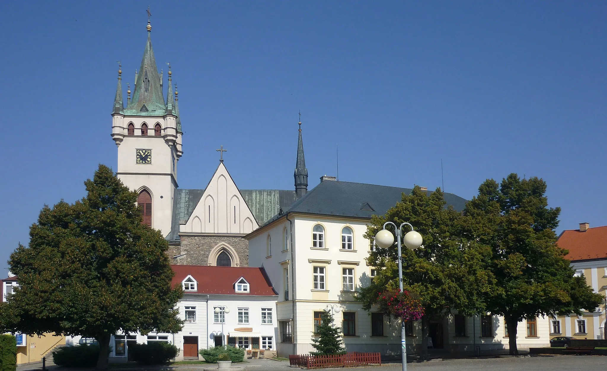 Photo showing: Obermarkt in Humpolec (Horní náměstí)