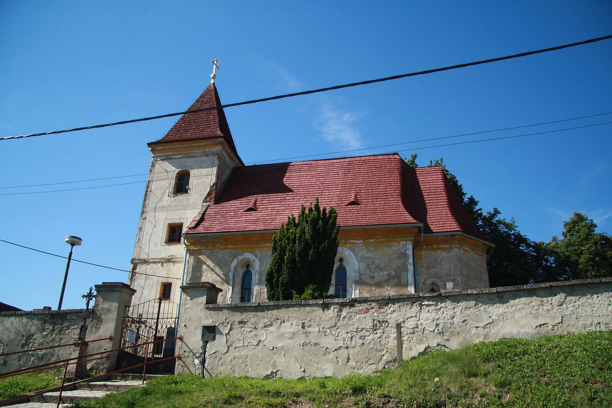 Photo showing: Overview of Chapel of Saint Catherine in Želetava, Třebíč District.