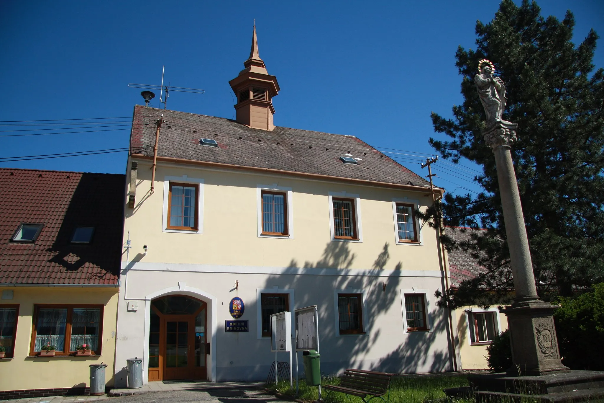 Photo showing: Municipal offices in Želetava, Třebíč District.