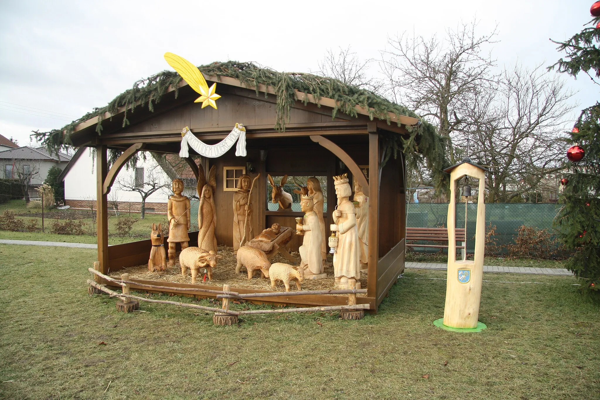 Photo showing: Nativity scene in Číměř, Třebíč District.
