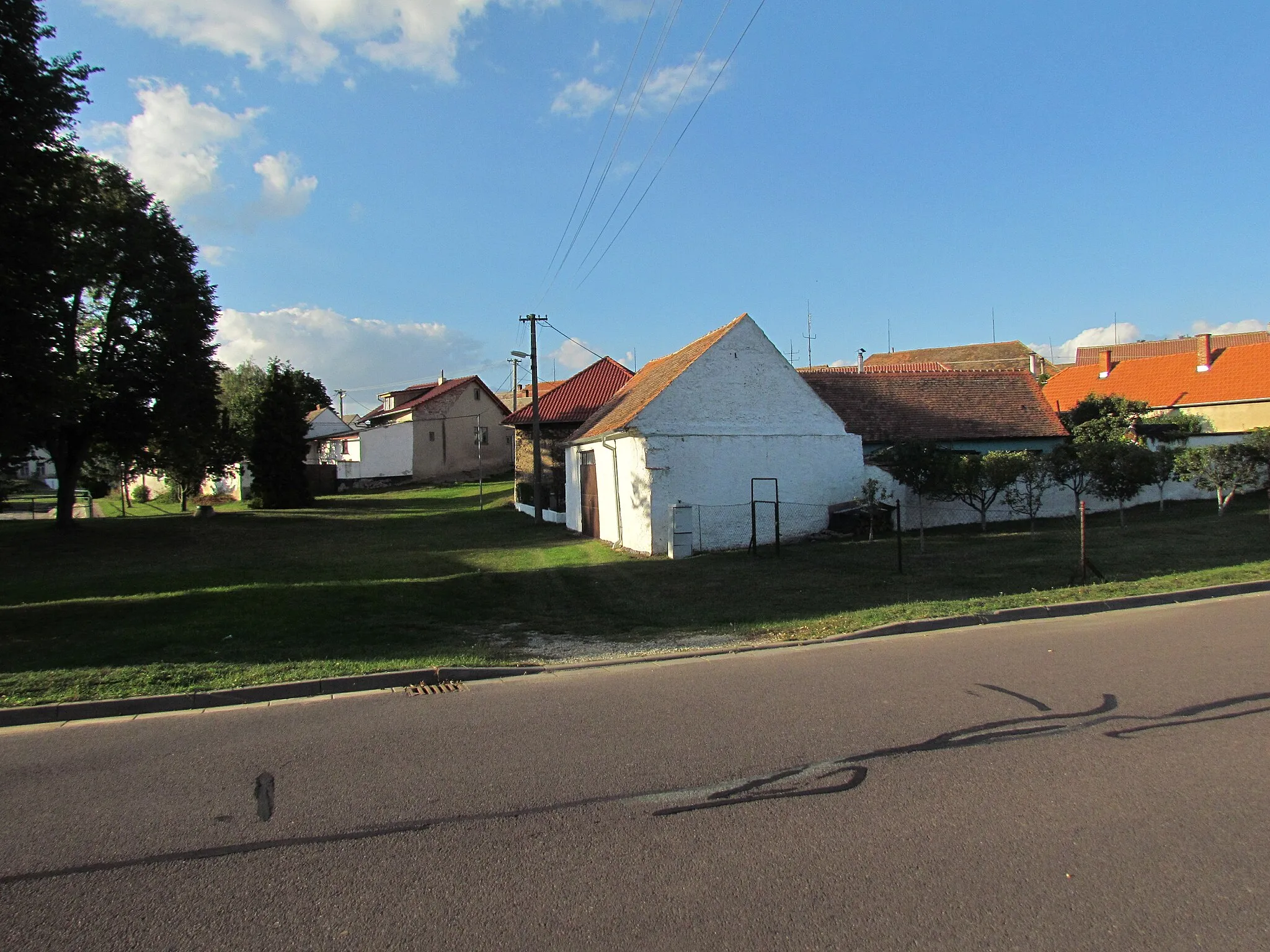 Photo showing: Center part of Zvěrkovice, Třebíč District.