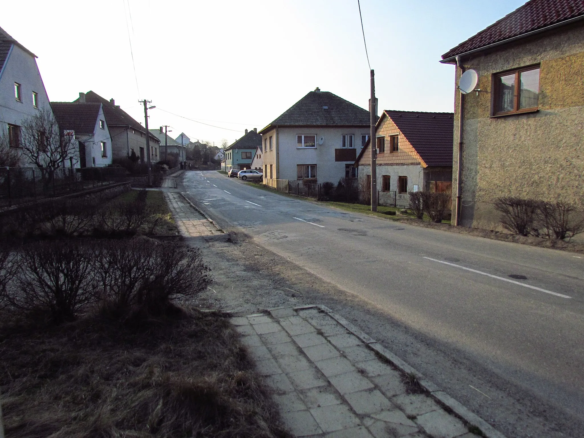 Photo showing: Center of Zašovice, Třebíč District.