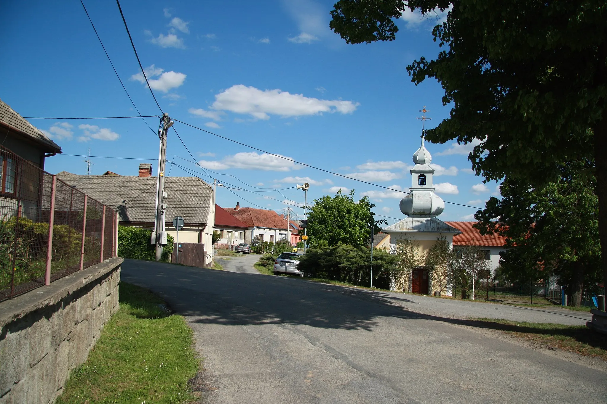 Photo showing: Center of Studnice, Třebíč District.