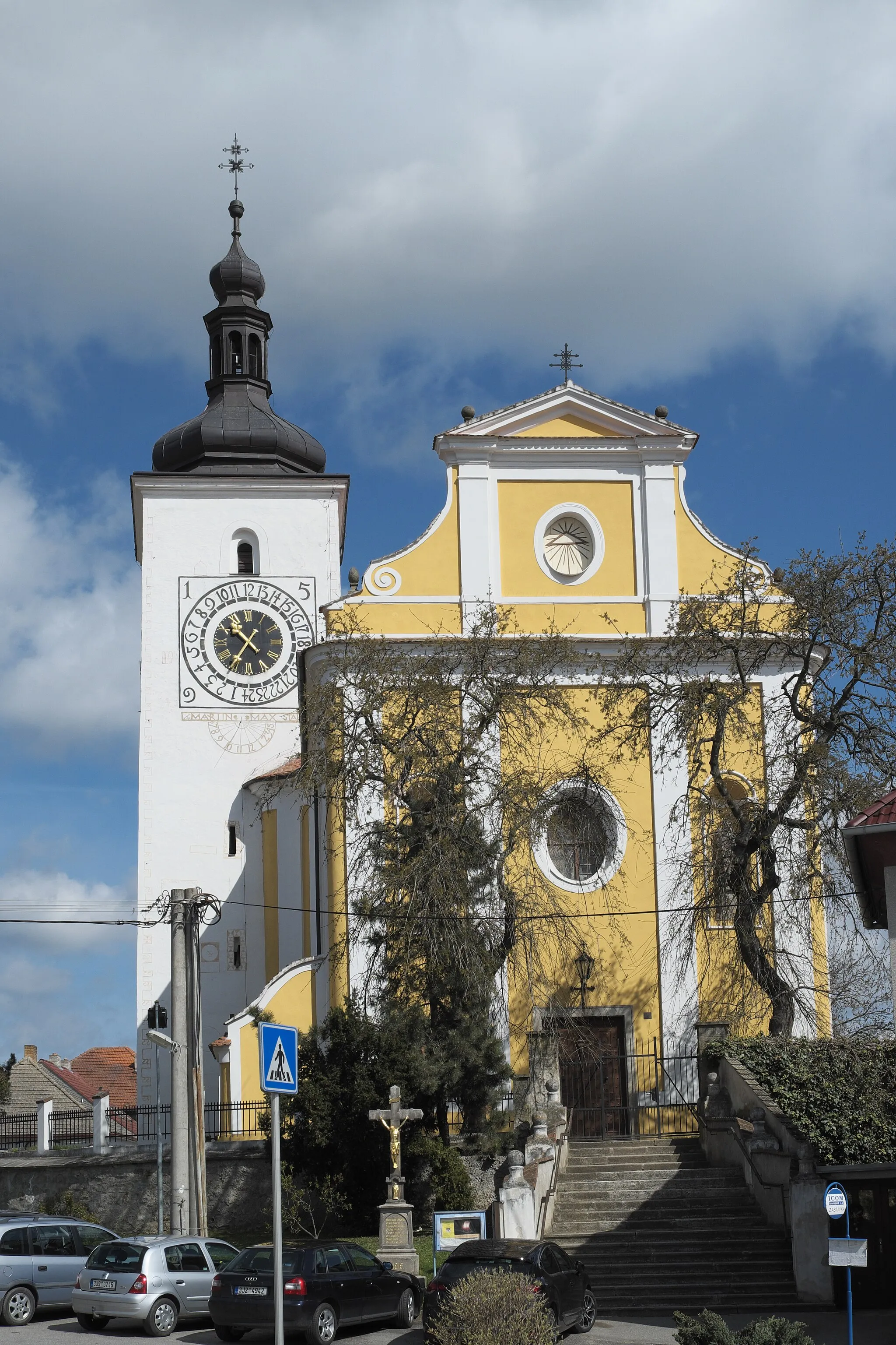 Photo showing: Kirche St. Jakobus der Ältere in Stařeč im Okres Třebíč in der Region Hochland (Kraj Vysočina) in Tschechien