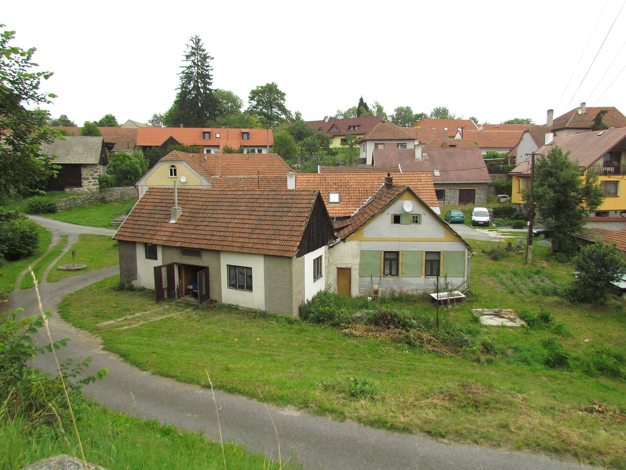 Photo showing: Center part of Rohy, Třebíč District.
