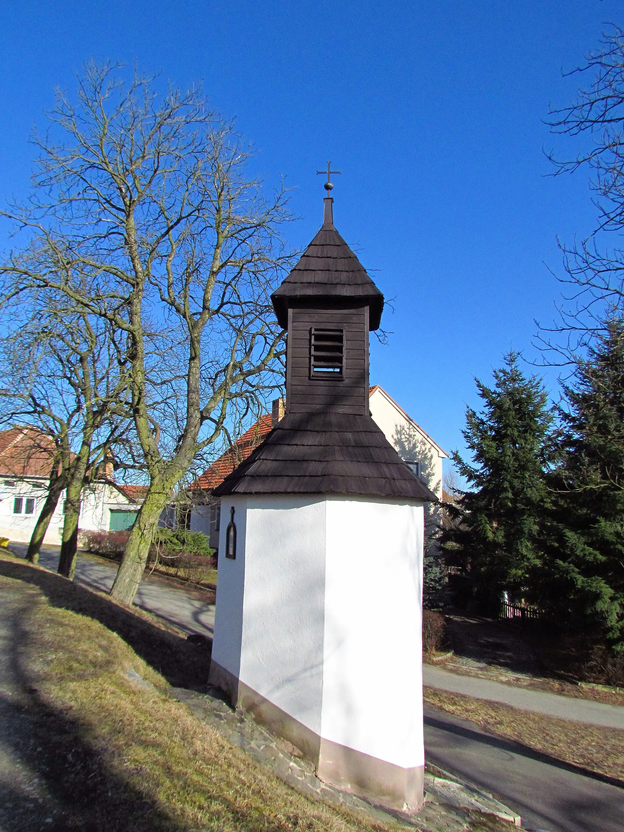 Photo showing: Chapel in Popůvky, Třebíč District.