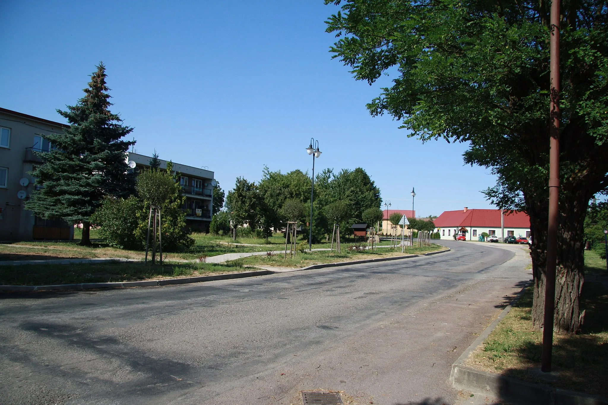 Photo showing: Center of Nové Syrovice, Třebíč District.
