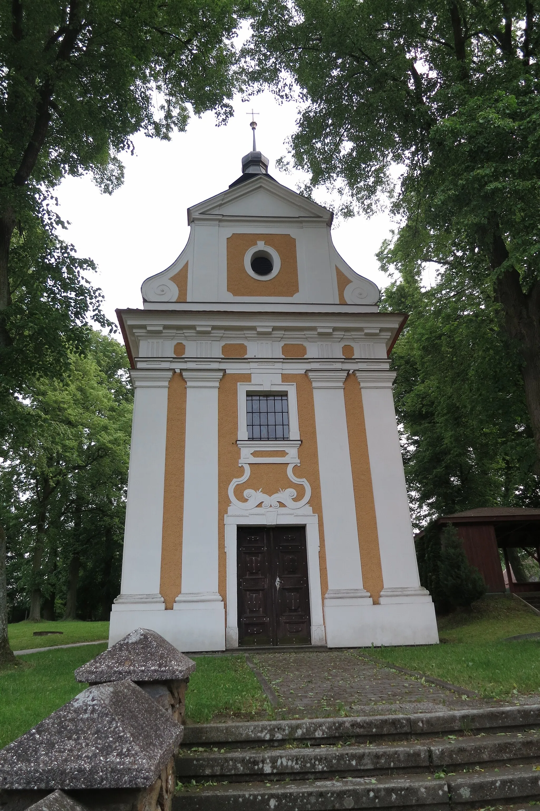 Photo showing: Chapel in Dobrá Voda, Mladoňovice, Třebíč District.