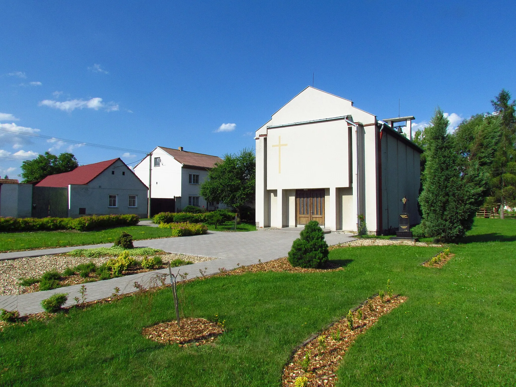 Photo showing: Overview of Chapel Piux X. in Litovany, Třebíč District.