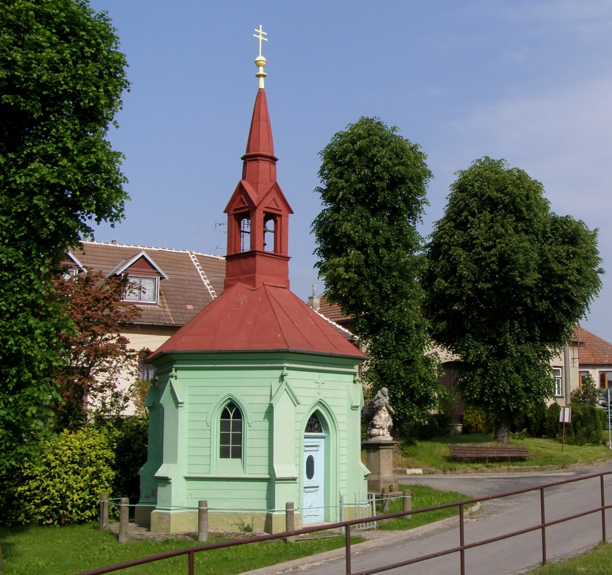 Photo showing: Kožichovice. St. Cyril and Methodius chapel. Built in 1892