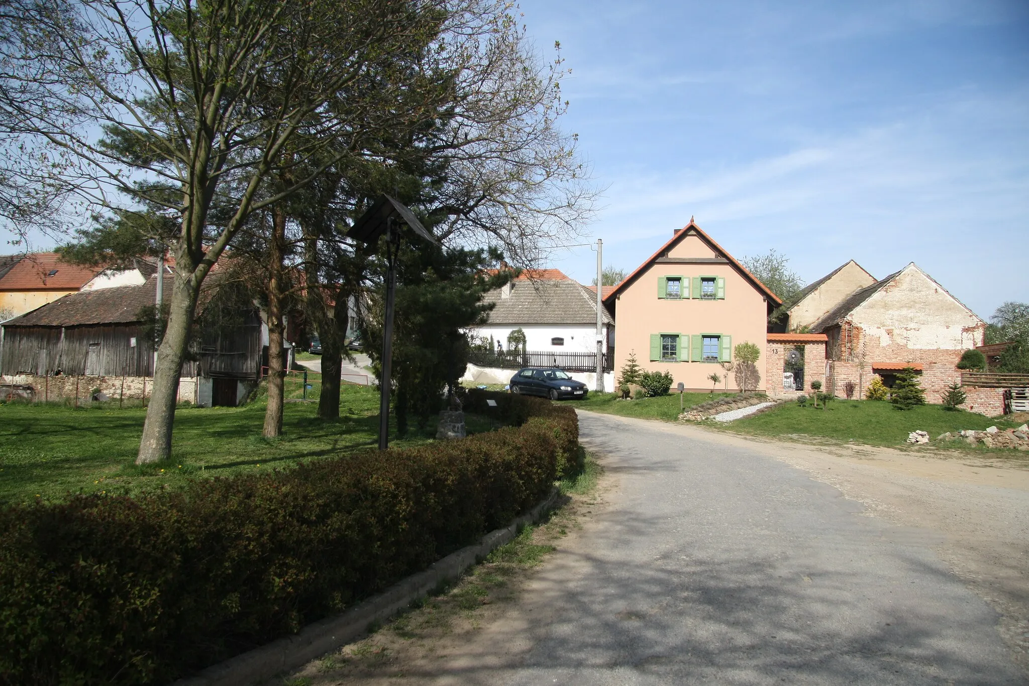 Photo showing: Center of Vacenovice, Jaroměřice nad Rokytnou, Třebíč District.