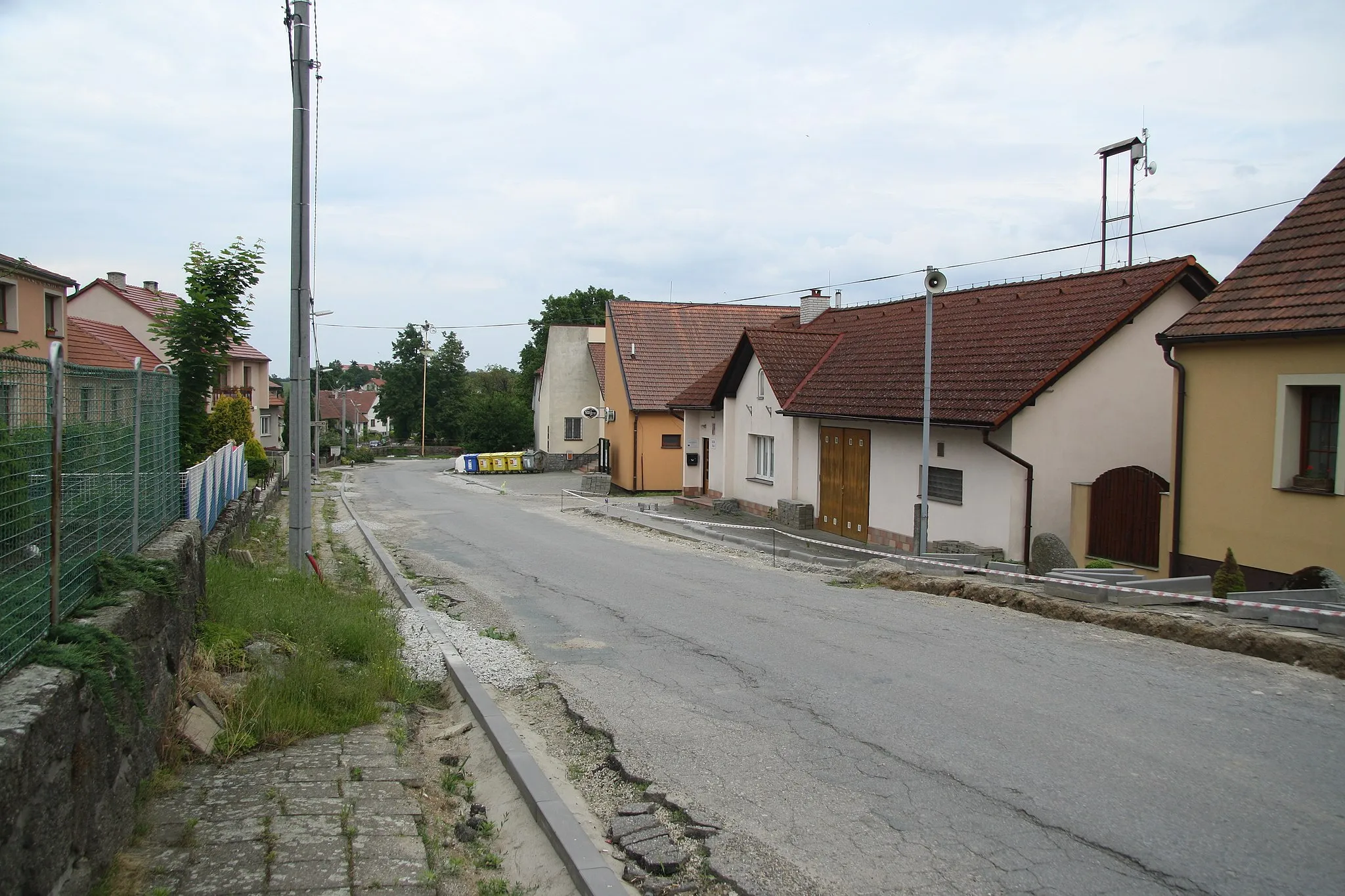 Photo showing: Center of Hodov, Třebíč District.