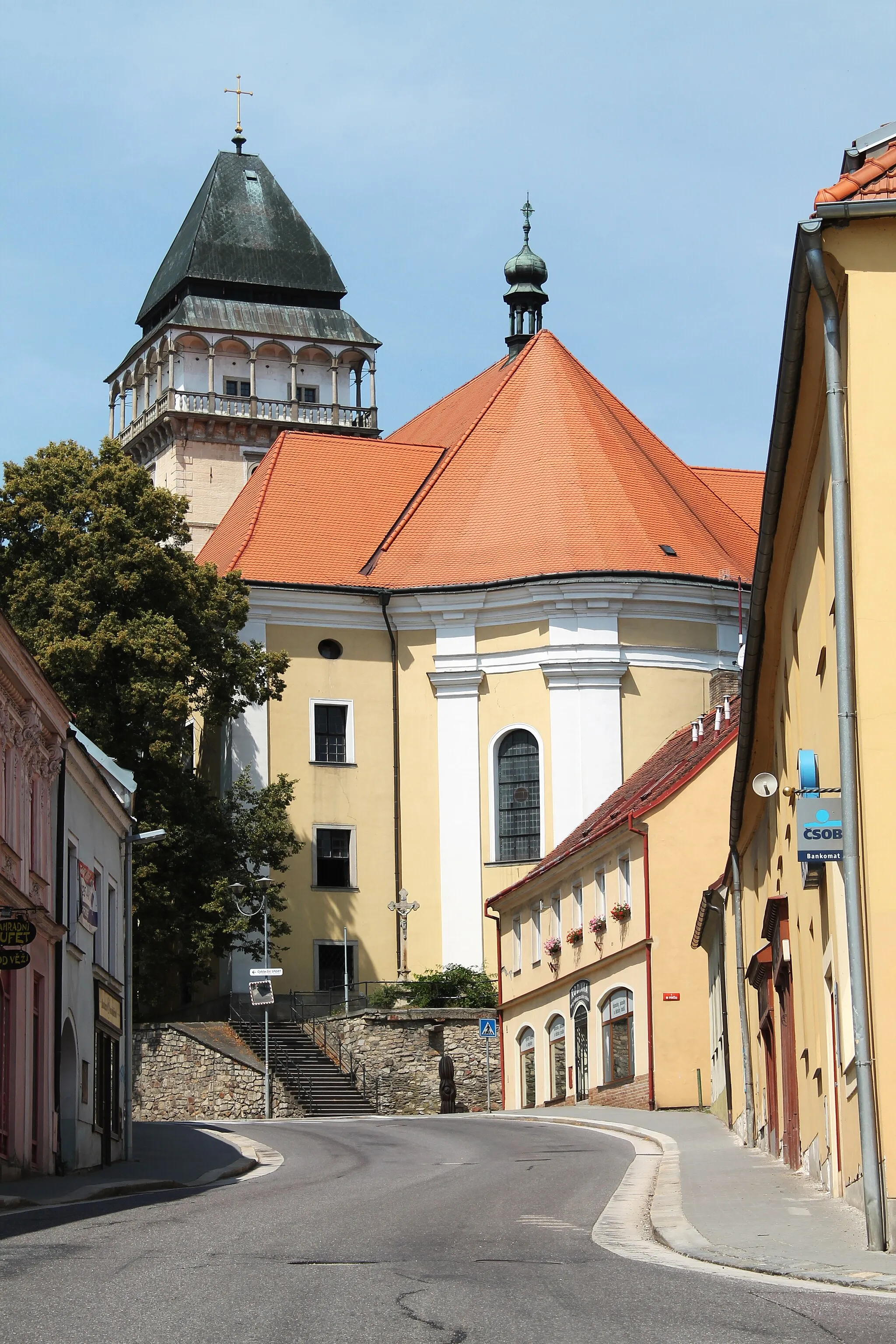 Photo showing: Church of St. Lawrence, Dačice, Jindřichův Hradec District, Czech Republic