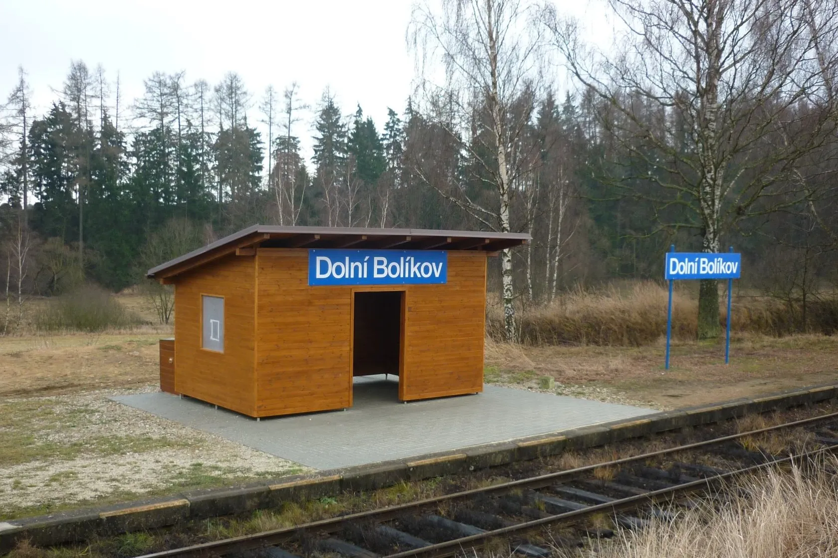 Photo showing: Zastávka ČD v Dolním Bolíkově