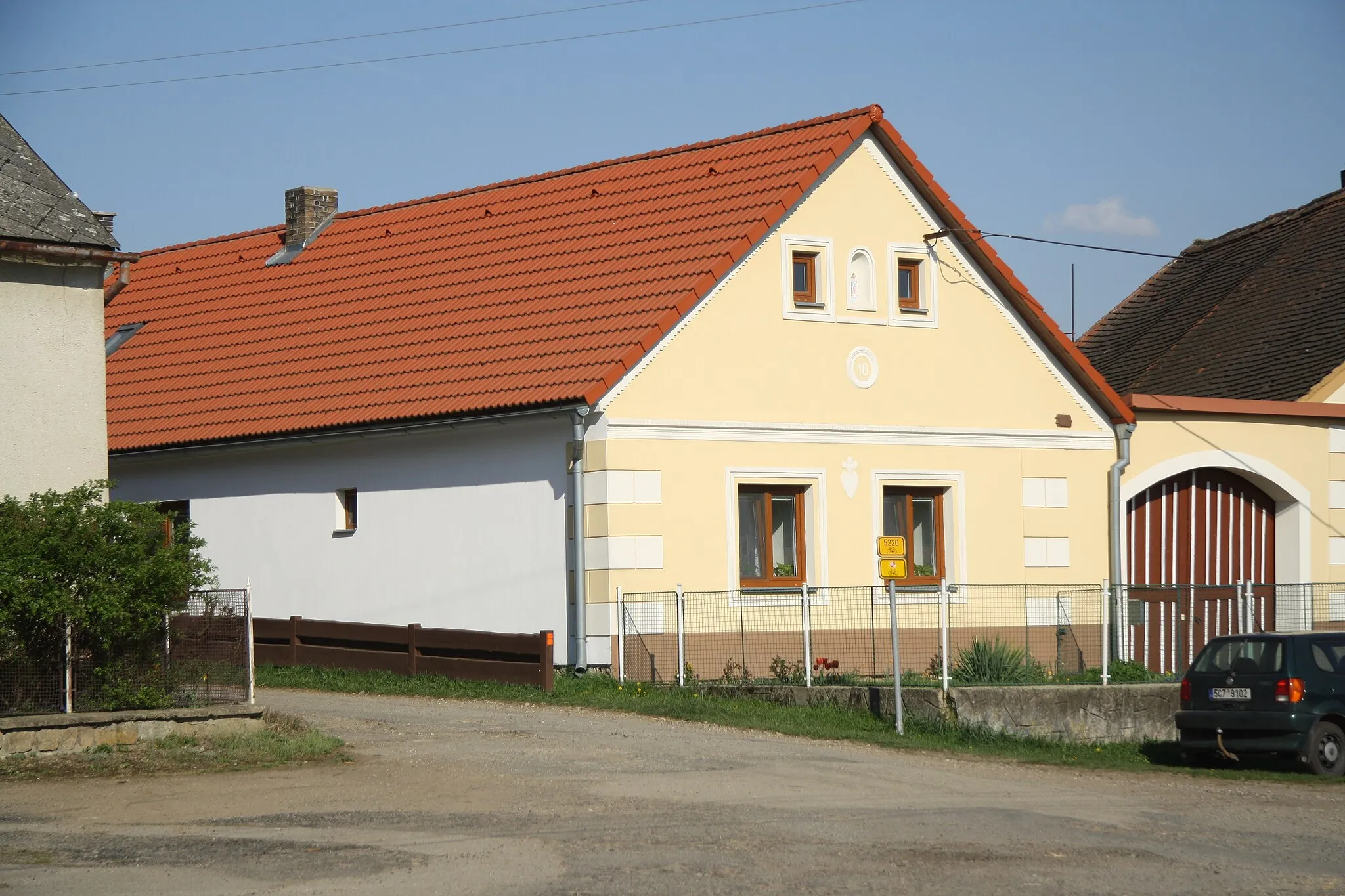Photo showing: House Ostojkovice 10 in Ostojkovice, Budíškovice, Jindřichův Hradec District.